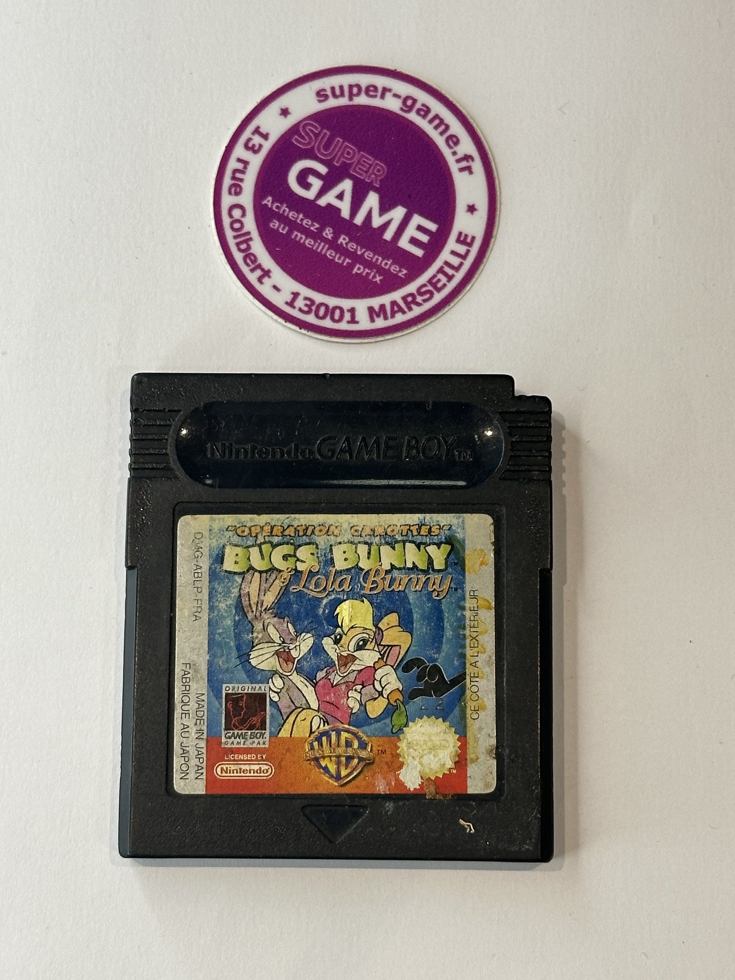 BUGS BUNNY & LOLA BUNNY "OPERATION CAROTTES" - sans boite - GAMEBOY