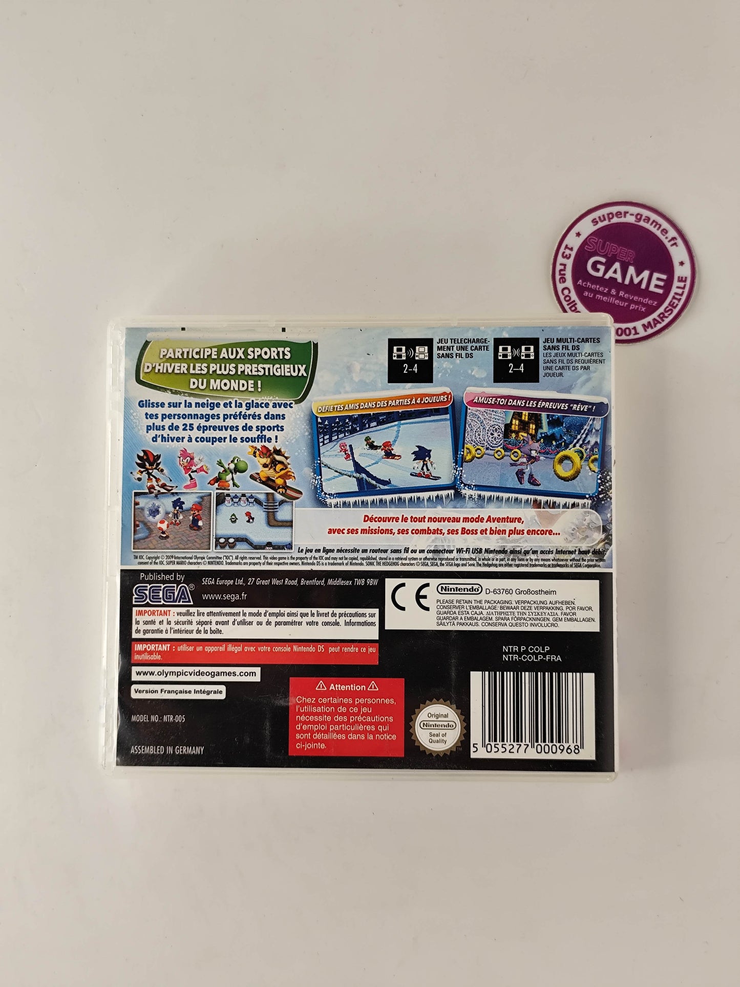 MARIO & SONIC AUX JEUX OLYMPIQUES D'HIVER - DS