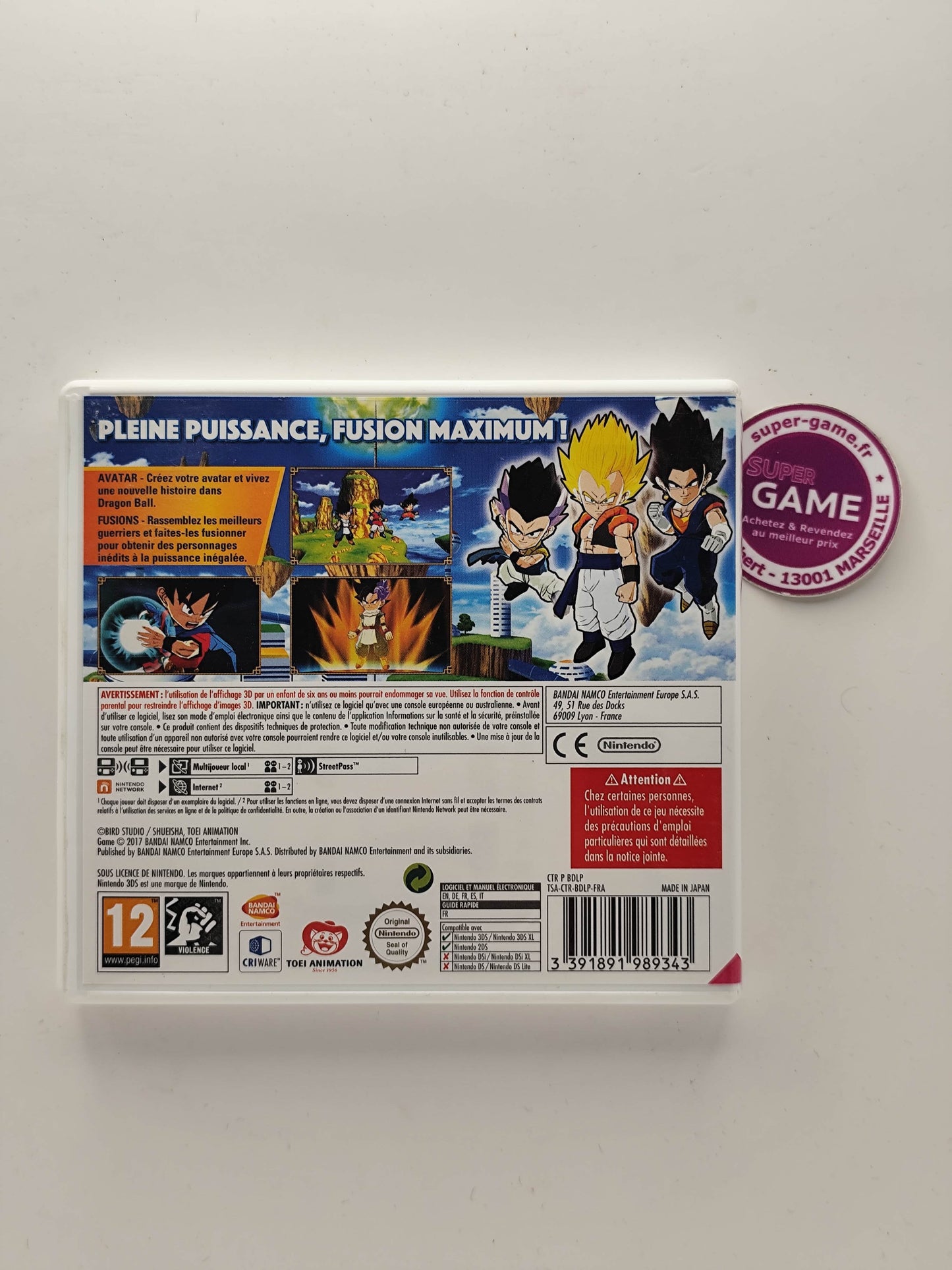 DRAGON BALL FUSIONS - 3DS