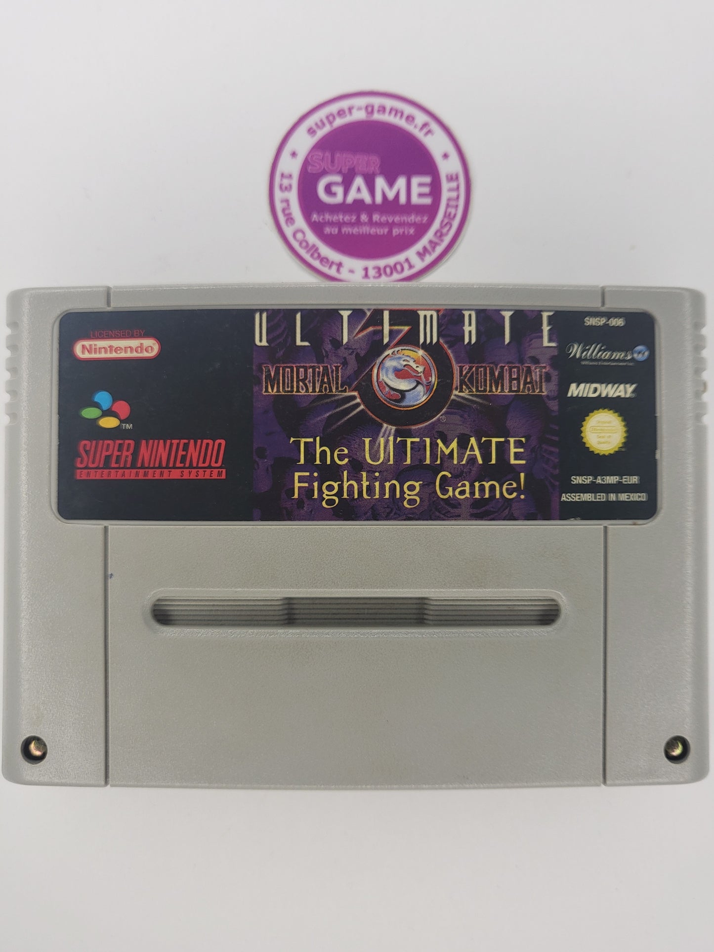 ULTIMATE MORTAL KOMBAT THE ULTIMATE FIGHTING GAME! - sans boite - SNES