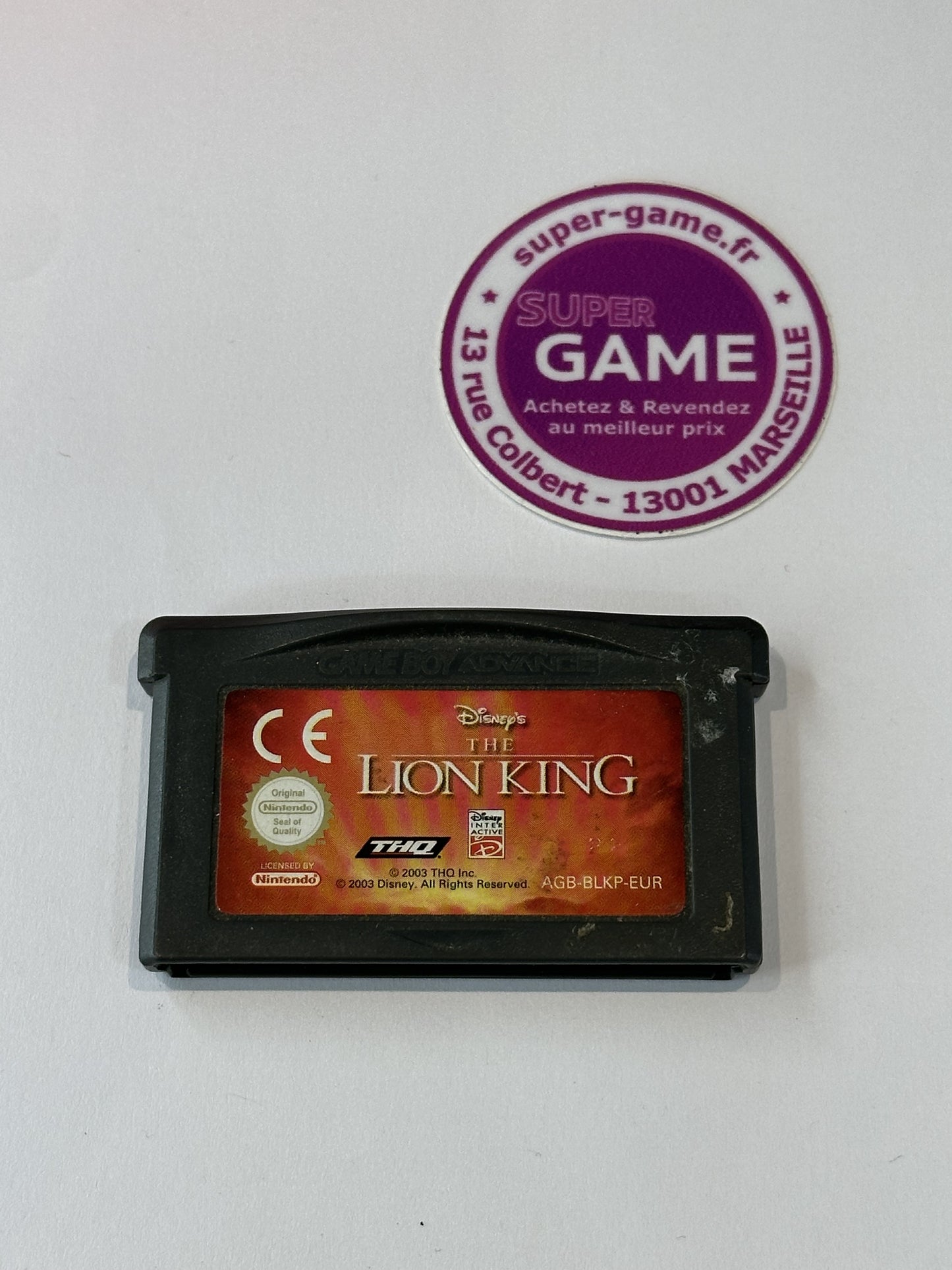 THE LION KING - sans boite - GAMEBOY ADVANCE