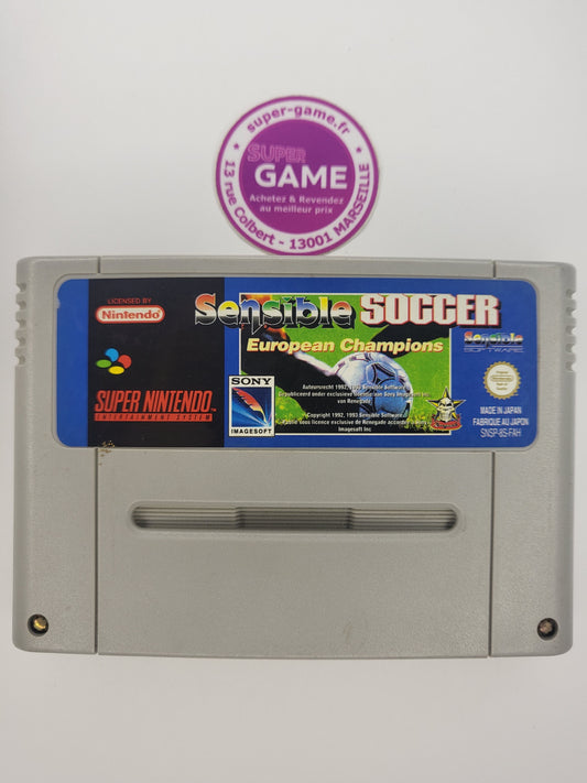 SENSIBLE SOCCER EUROPEAN CHAMPIONS - sans boite - SNES