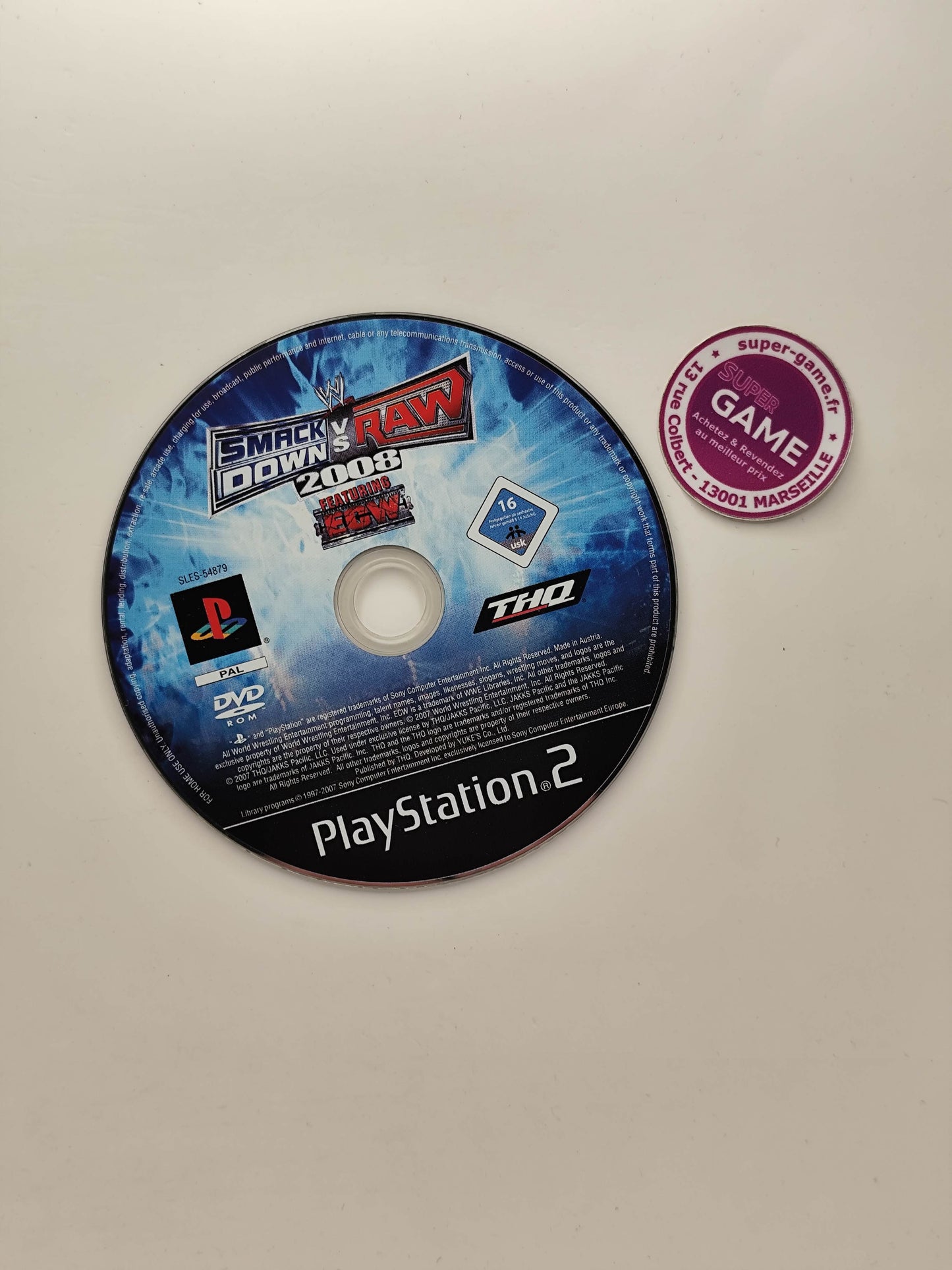 WWE SMACKDOWN VS RAW 2008 - Platinum - PS2