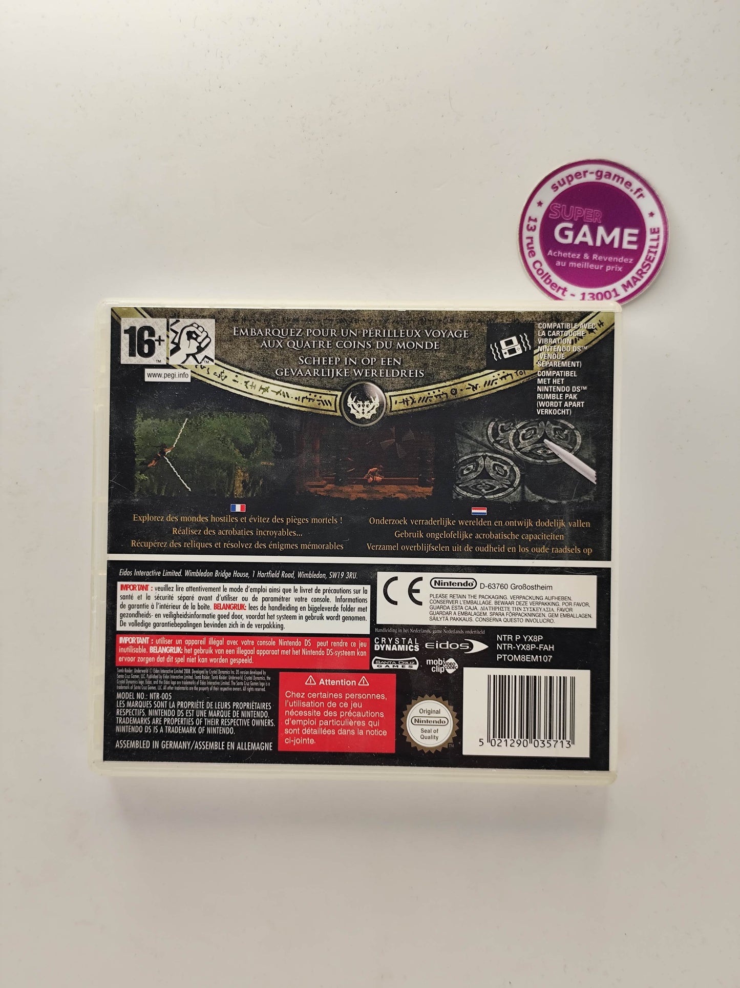 TOMB RAIDER UNDERWORLD - DS