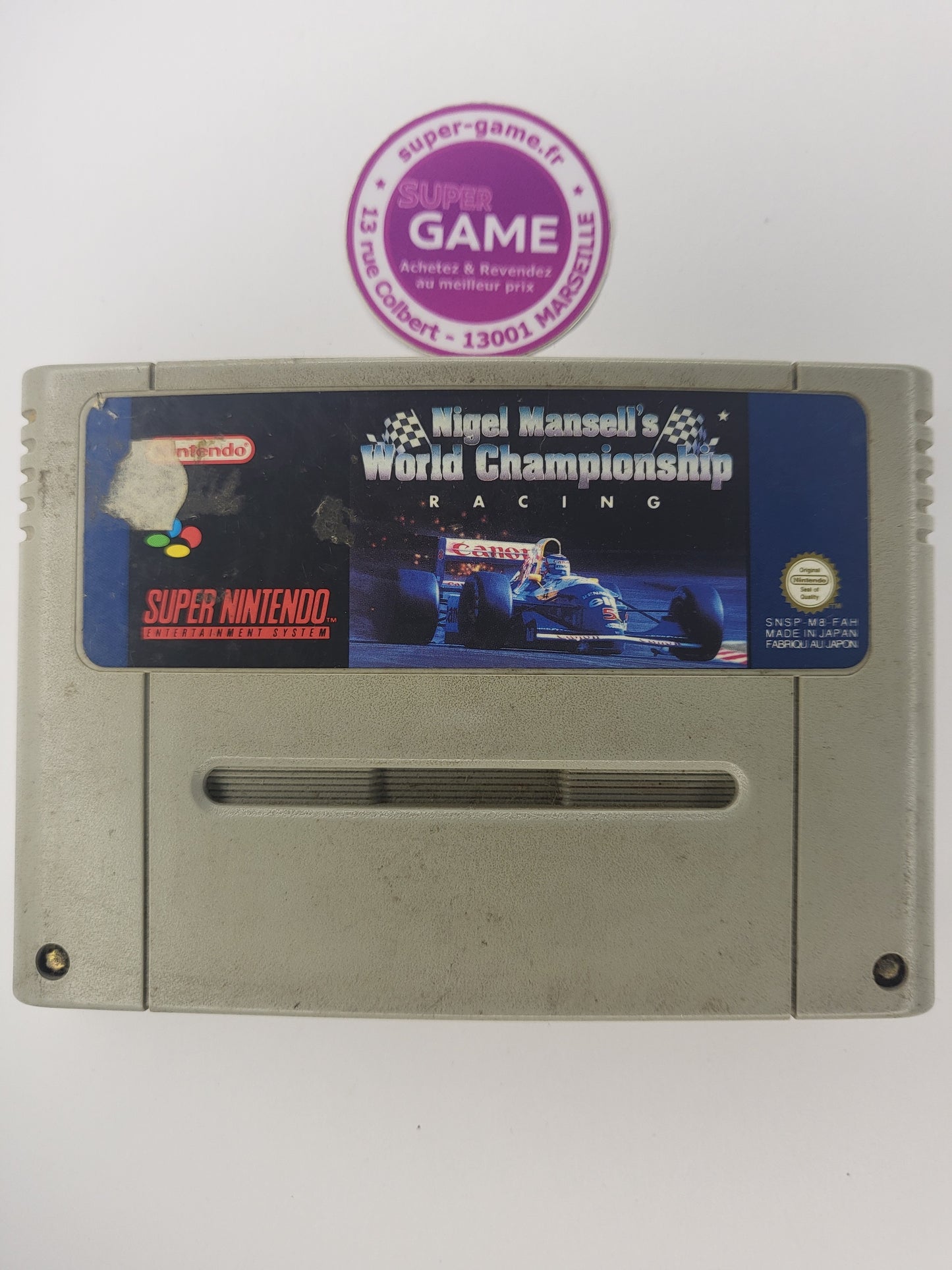 NIGEL MANSELL'S WORLD CHAMPIONSHIP RACING - sans boite - SNES