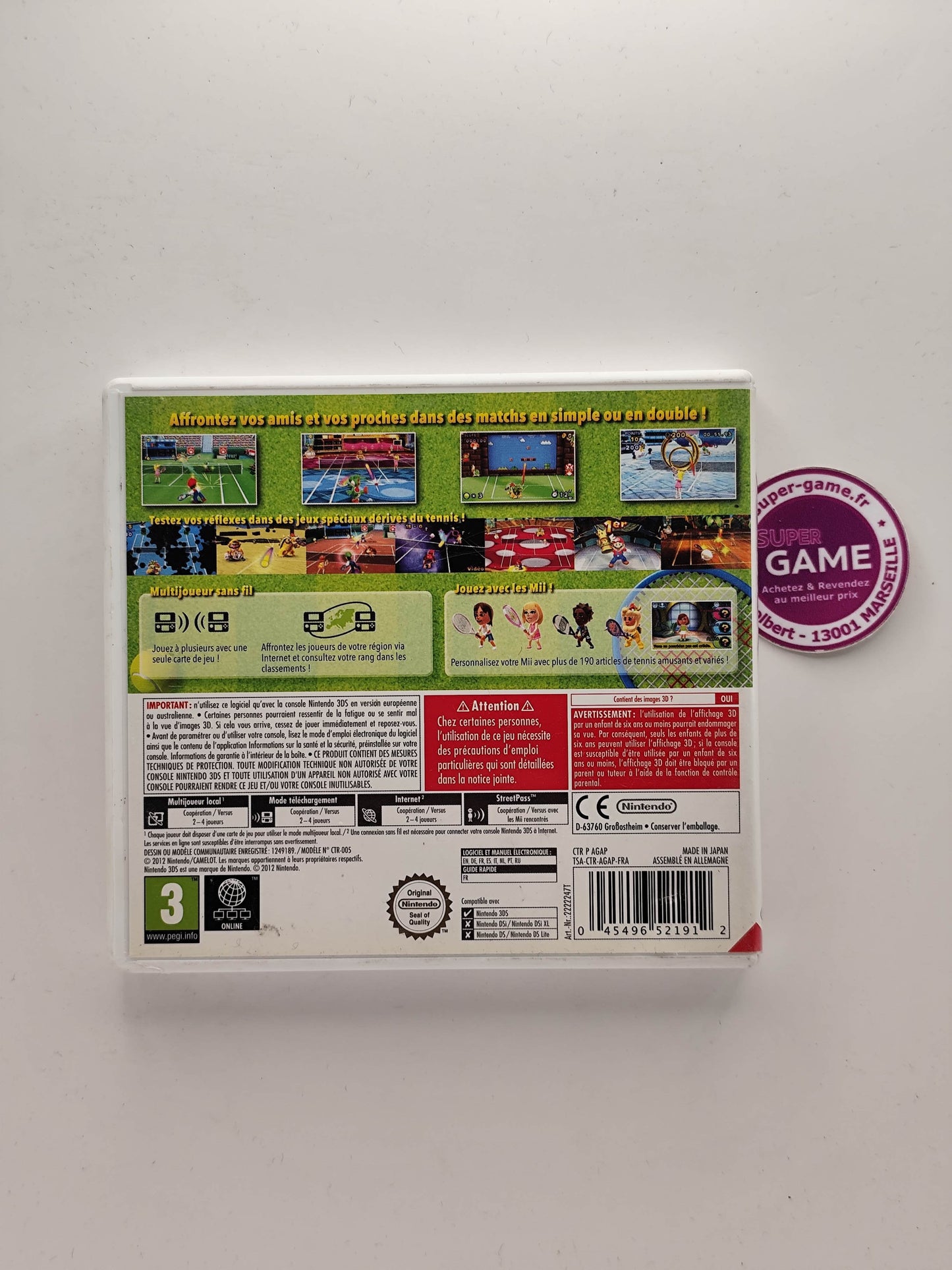 MARIO TENNIS OPEN - 3DS