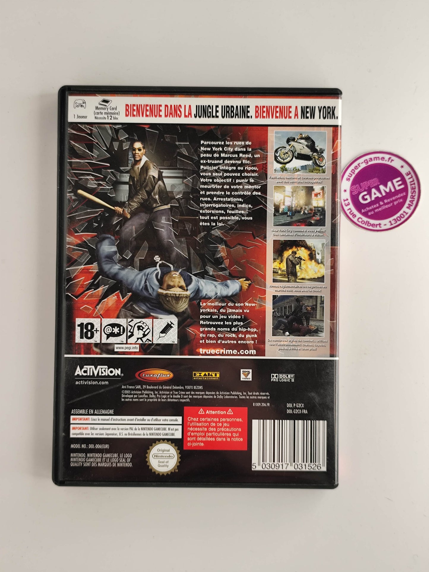 TRUE CRIME NEW YORK CITY - GameCube