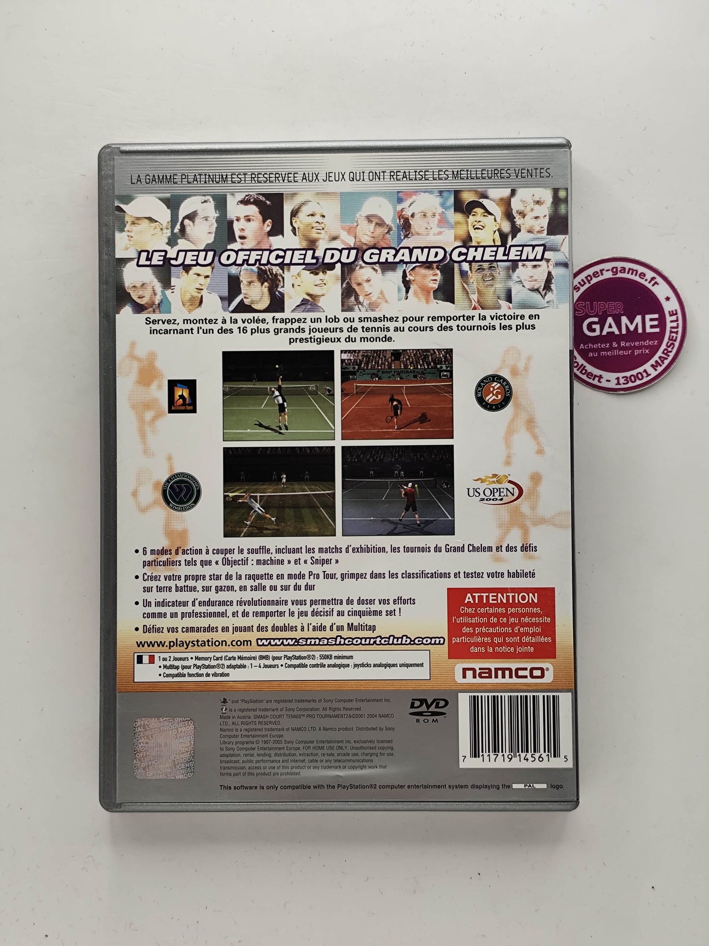 SMASH COURT TENNIS PRO TOURNAMENT 2 - Platinum - PS2