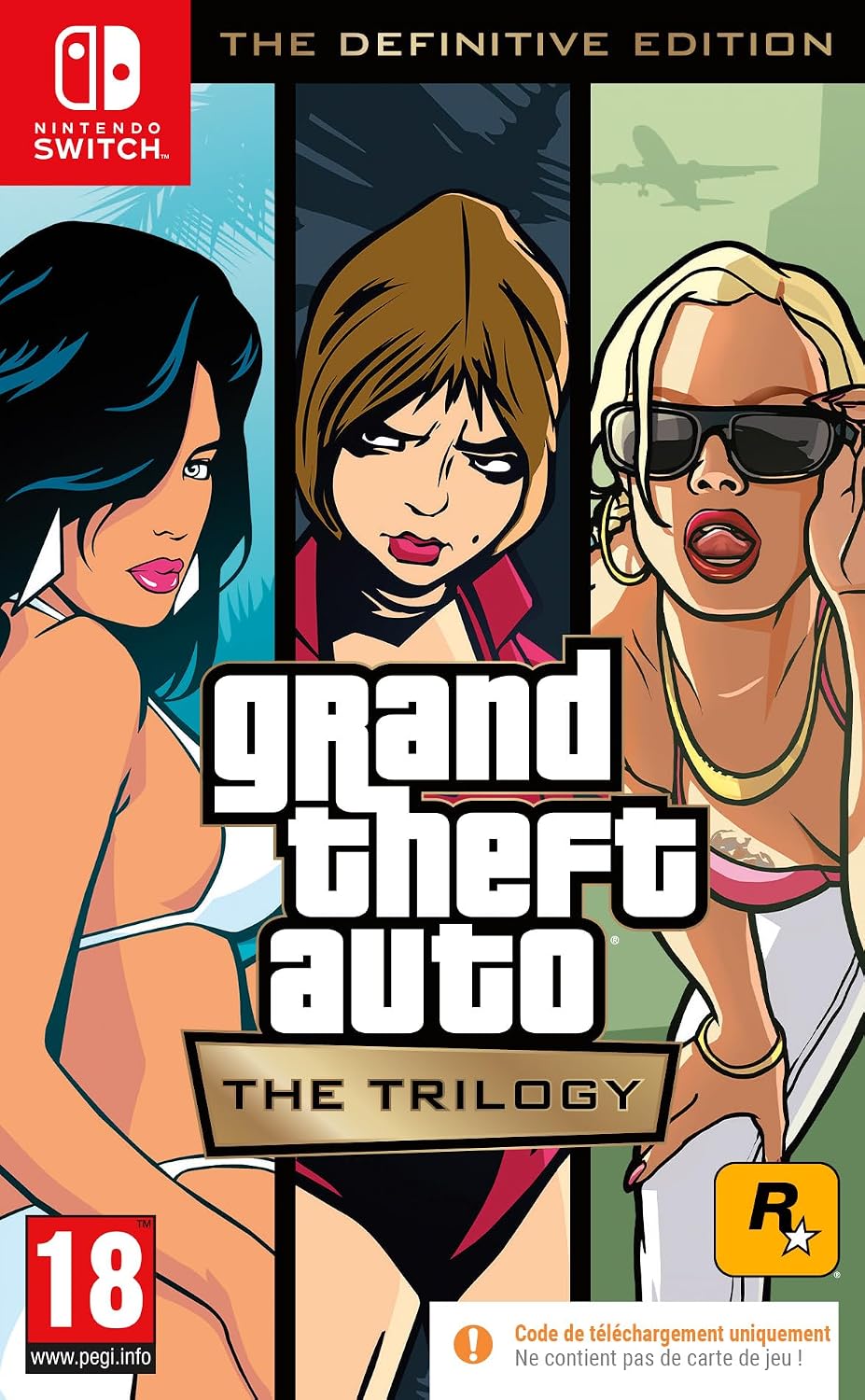 GRAND THEFT AUTO: THE TRILOGY - THE DEFINITIVE EDITION - SWITCH (sans boitier)