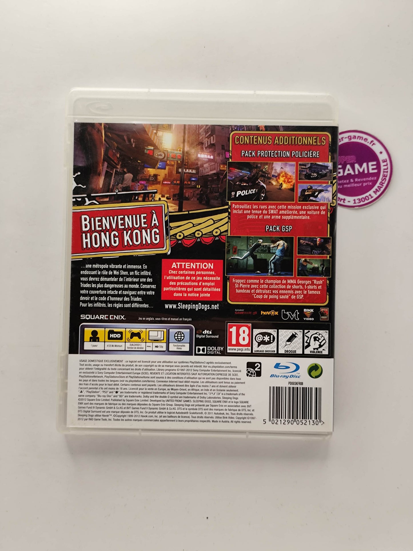 SLEEPING DOGS EDITION LIMITÉ - PS3