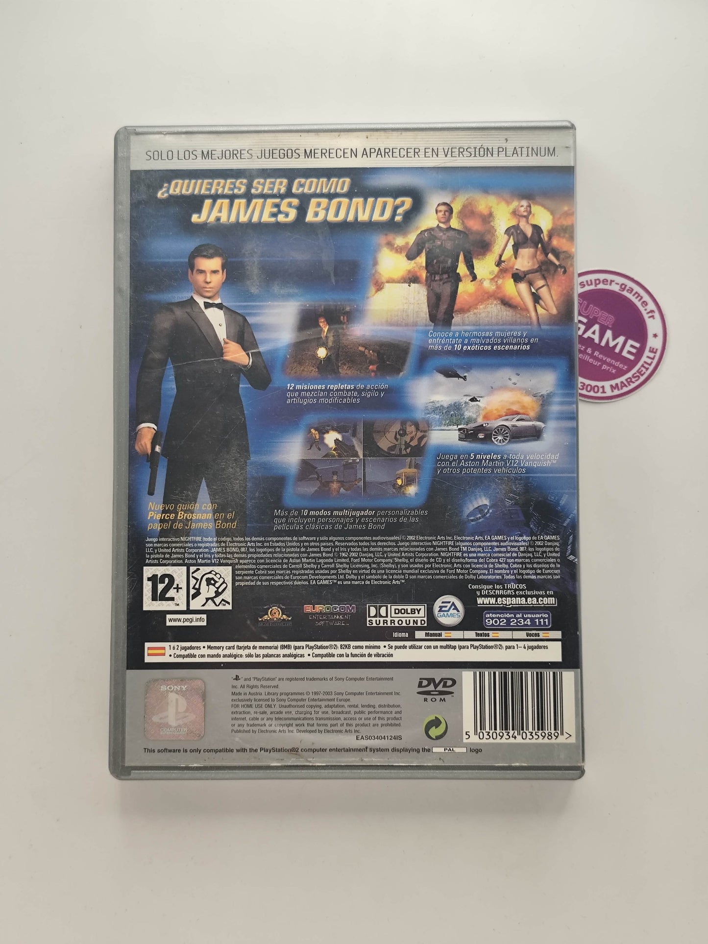 JAMES BOND 007 NIGHTFIRE - Platinum - PS2