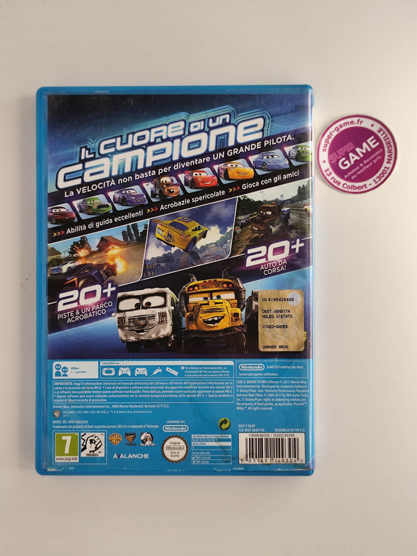 CARS 3 COURSE VERS LA VICTOIRE - WiiU