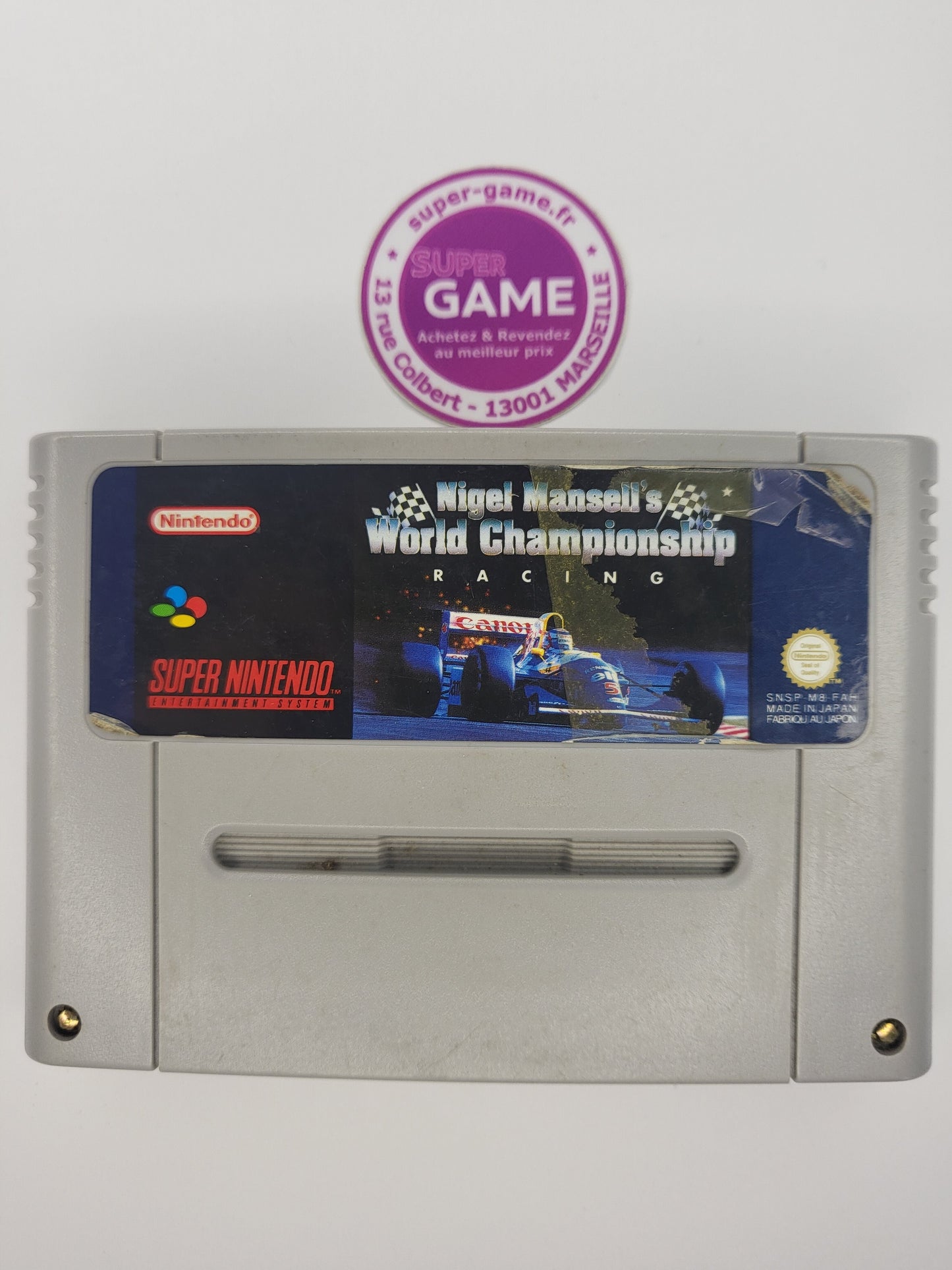 NIGEL MANSELL'S WORLD CHAMPIONSHIP RACING - sans boite - SNES