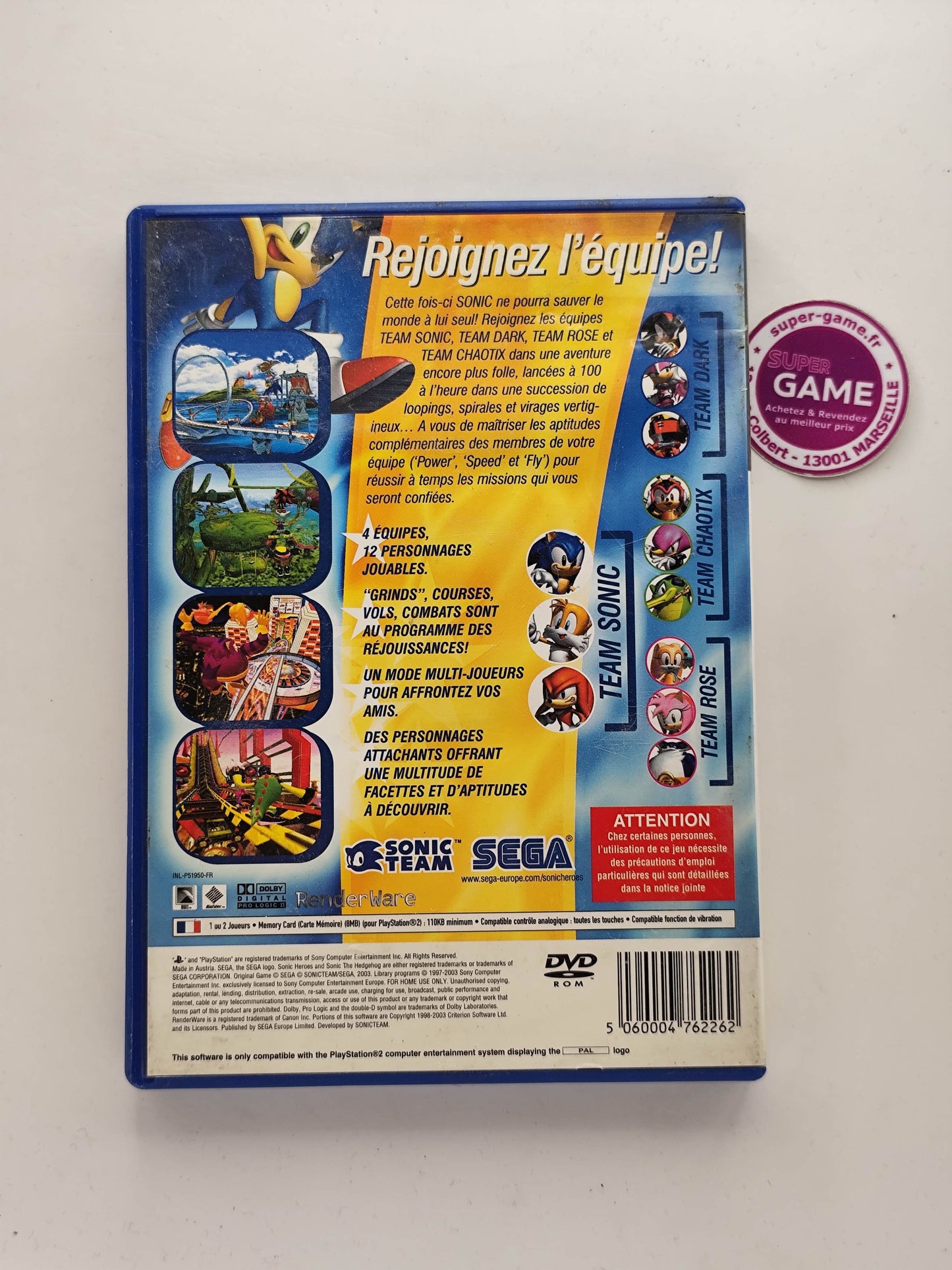 SONIC HEROES - PS2