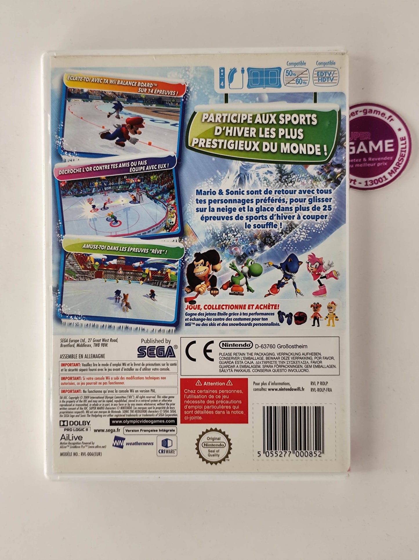 MARIO & SONIC AUX JEUX OLYMPIQUES D'HIVER - Wii