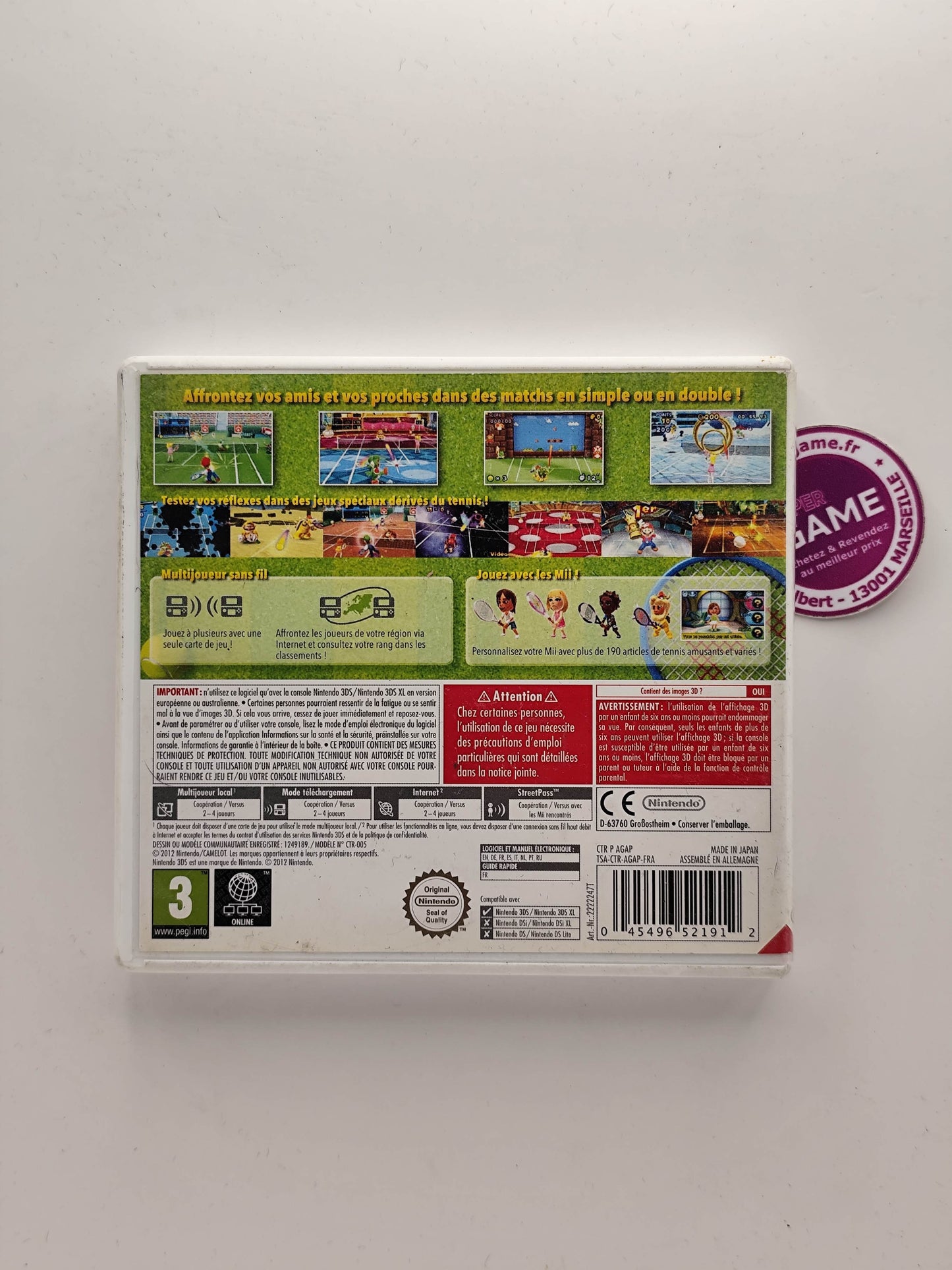 MARIO TENNIS OPEN - 3DS