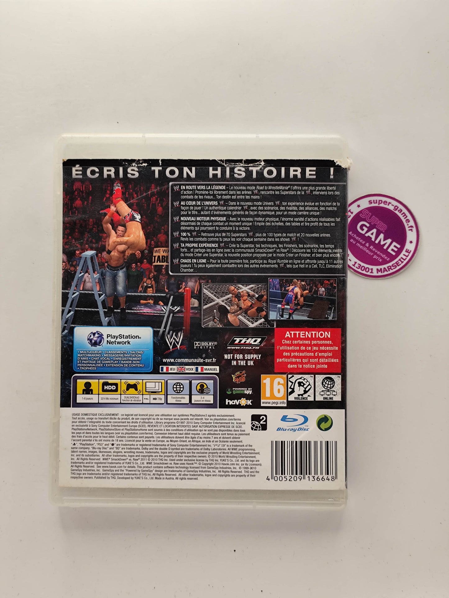 SMACKDOWN VS RAW 2011 - PS3