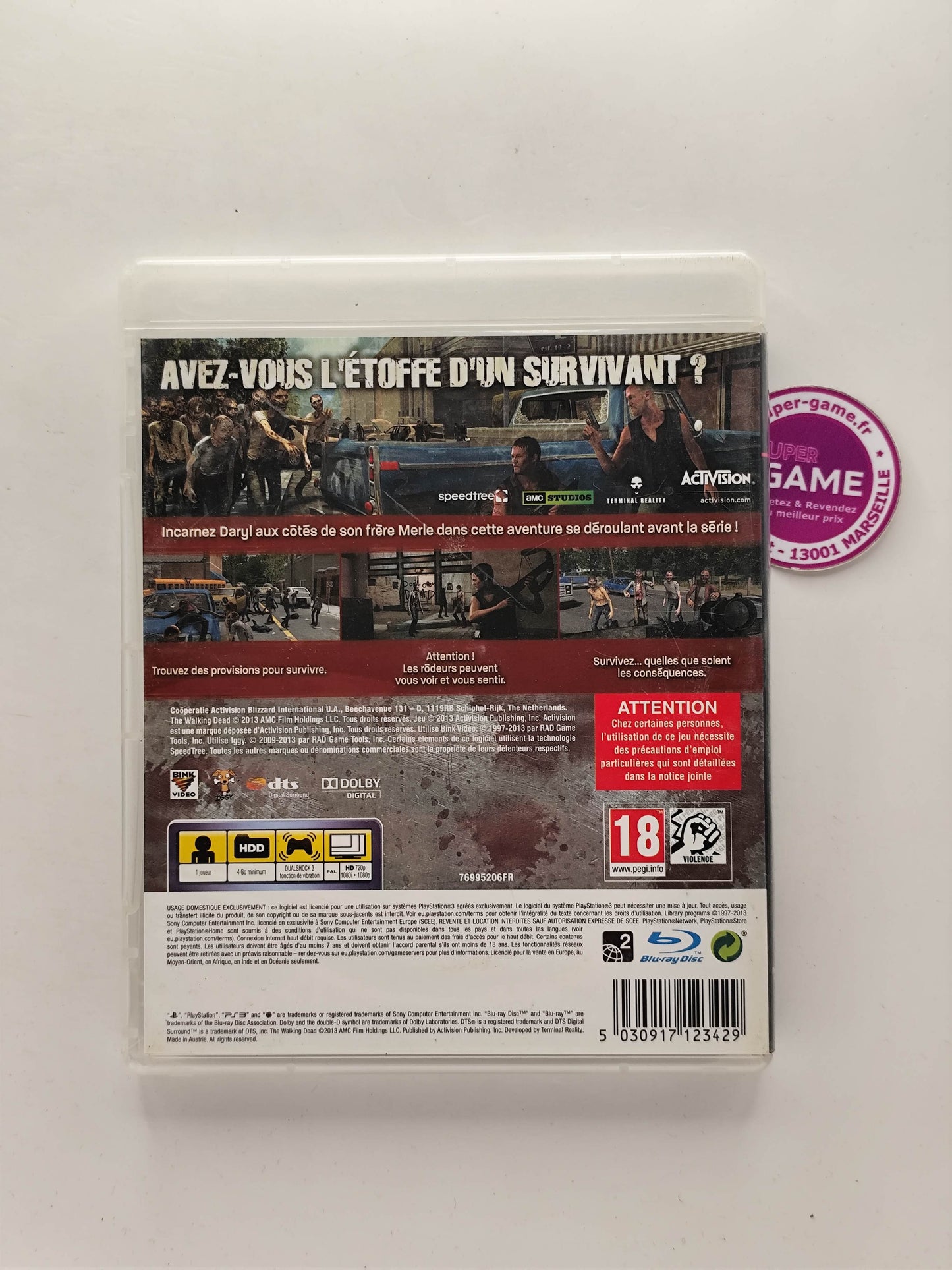 THE WALKING DEAD SURVIVAL INSTINCT - PS3