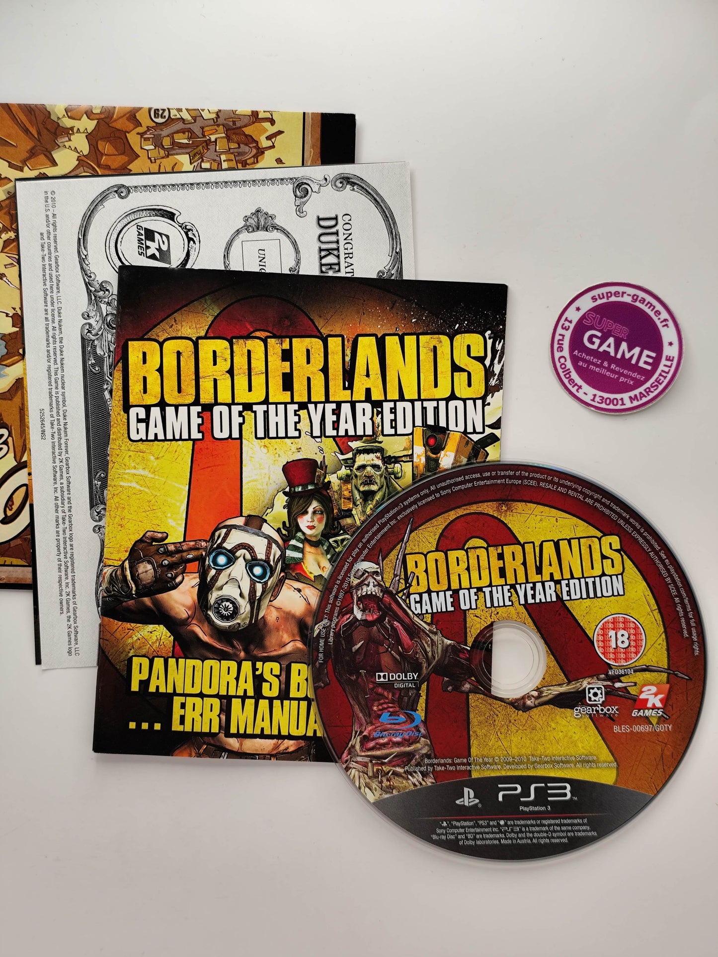 BORDELANDS Ed; GOTY - PS3