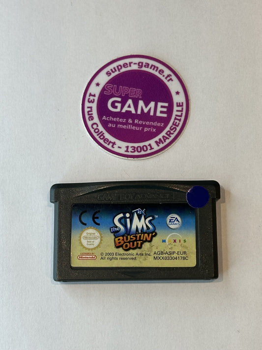 THE SIMS BUSTIN'OUT - sans boite - GAMEBOY ADVANCE