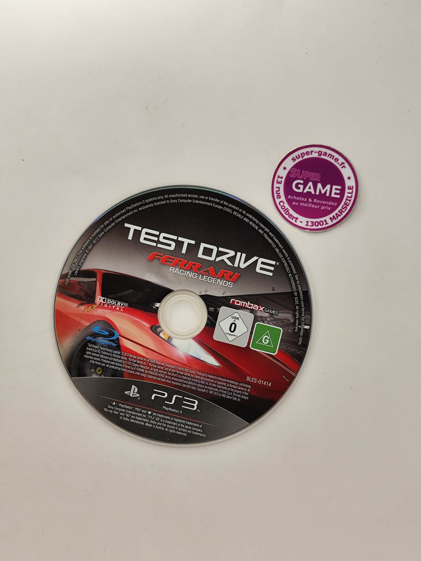 TEST DRIVE FERRARI RACING LEGENDS - PS3
