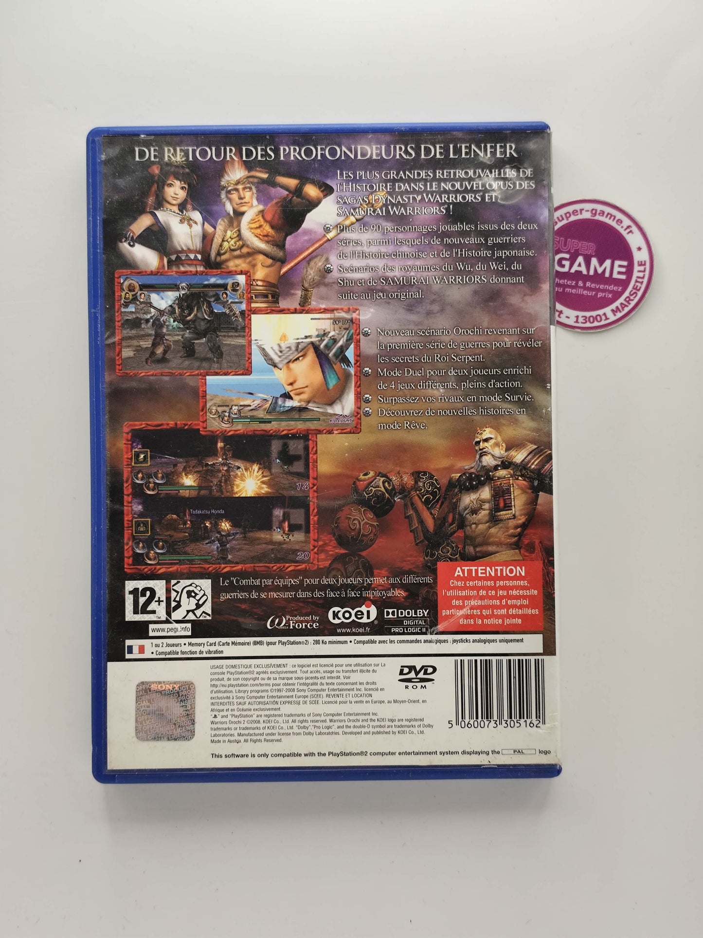 WARRIORS OROCHI 2 - PS2
