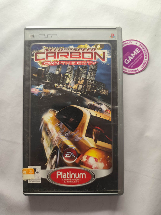 NEED FOR SPEED CARBON OWN THE CITY - Platinum - PSP