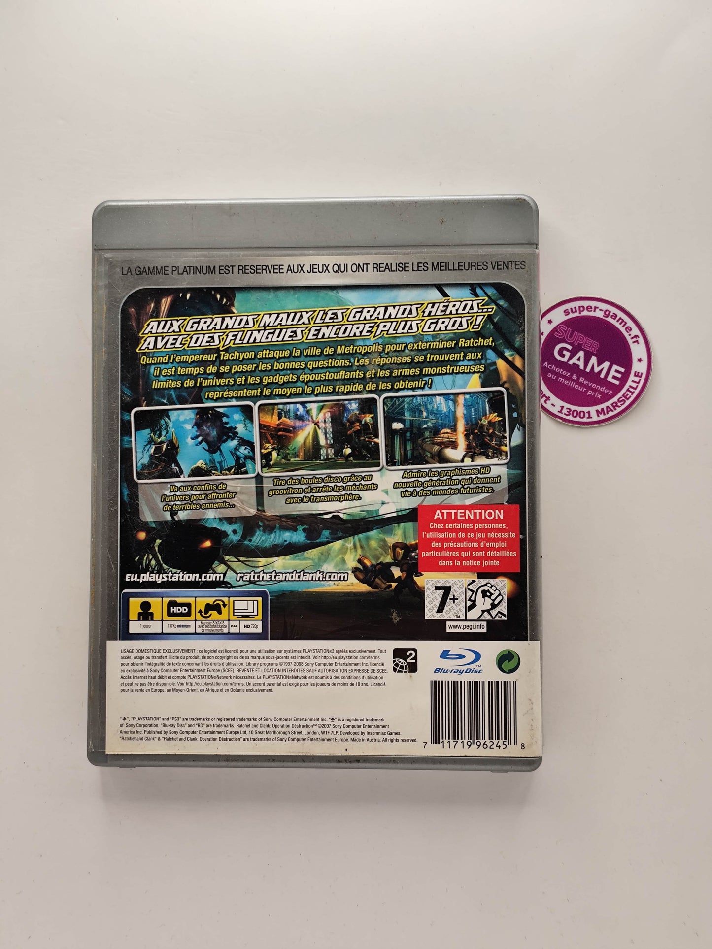 RATCHET & CLANK OPERATION DESTRUCTION - Platinum - PS3