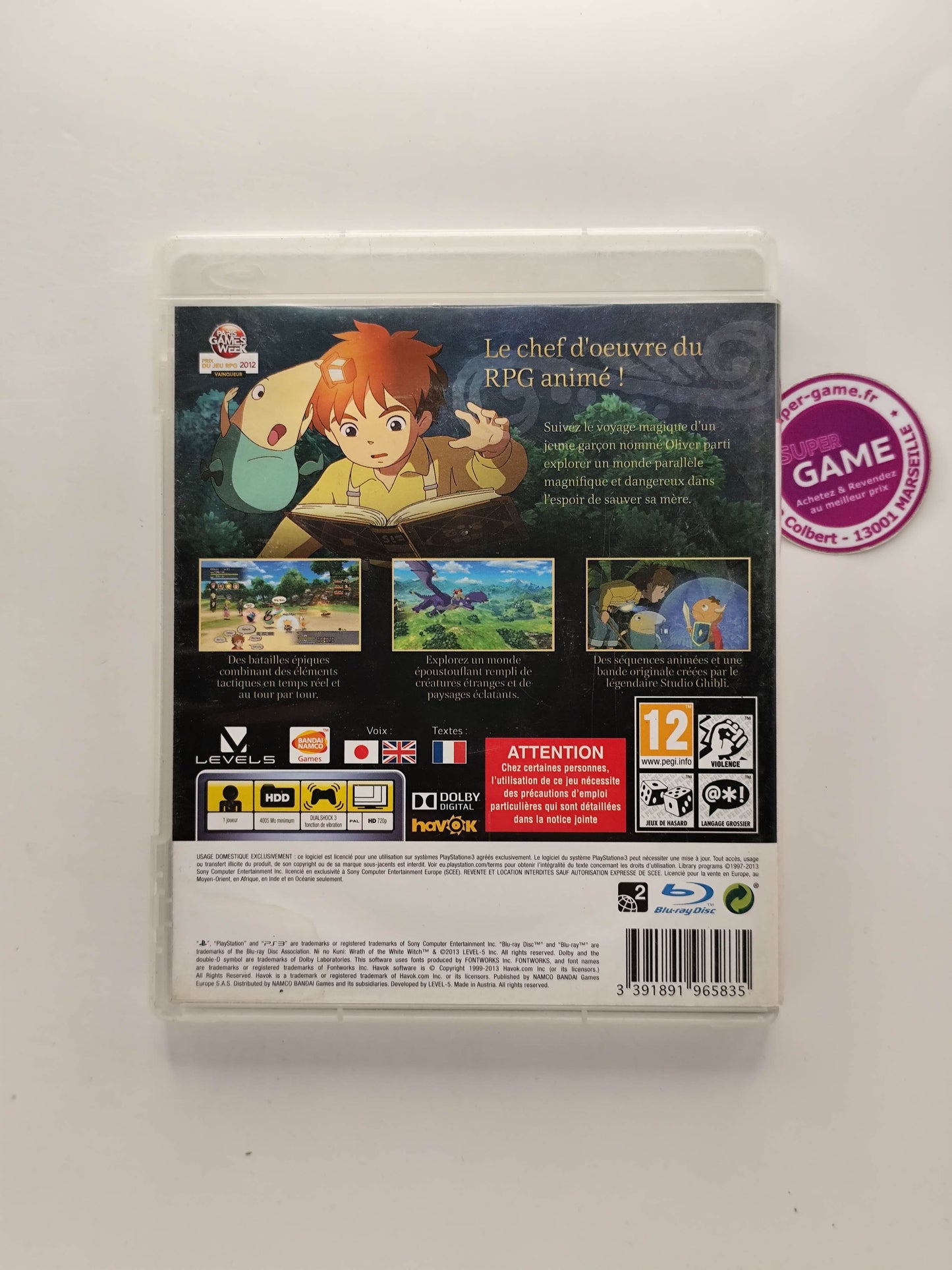 NI NO KUNI LA VENGEANCE DE LA SORCIERE CELESTE - PS3