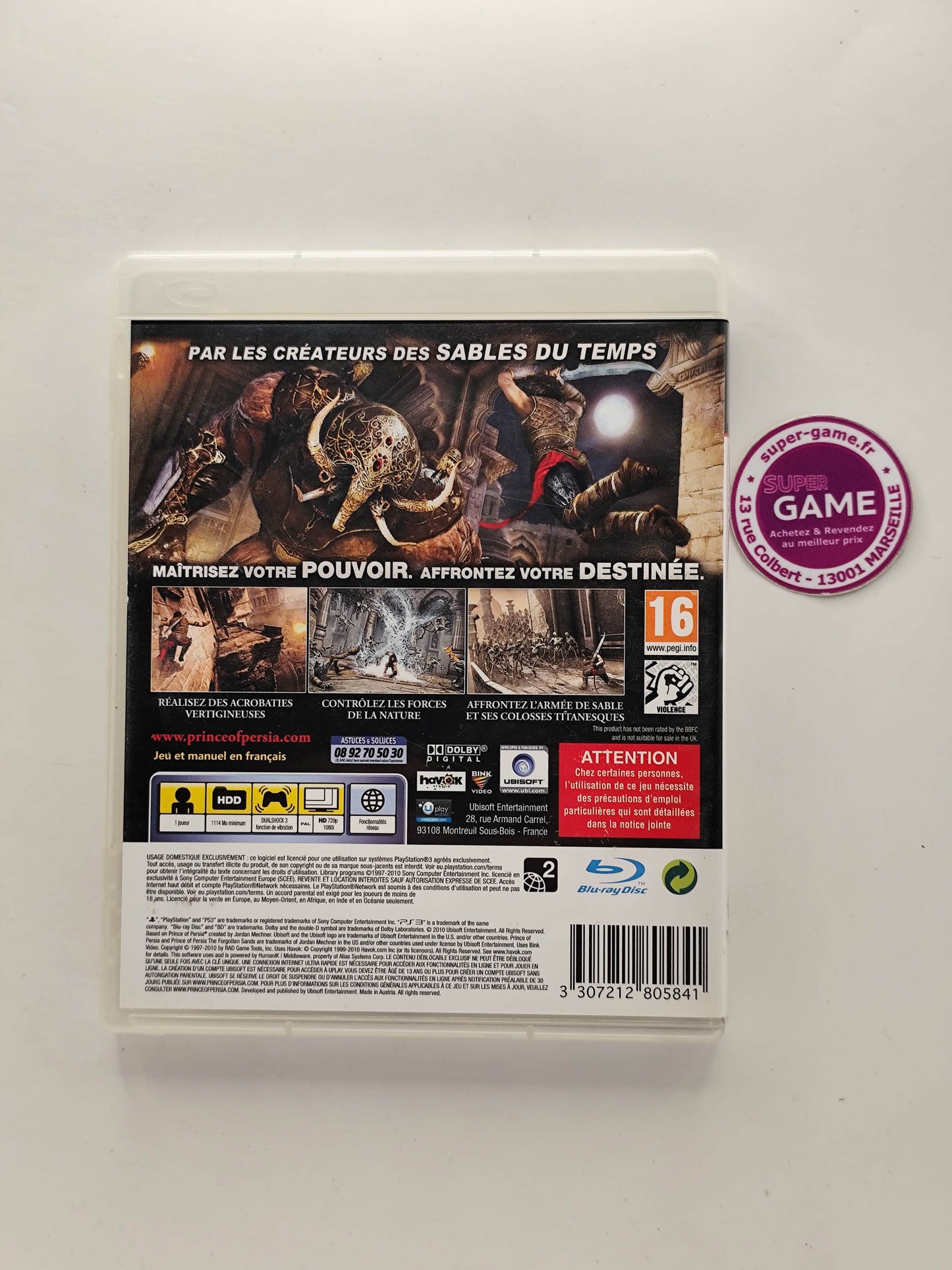 PRINCE OF PERSIA LES SABLES OUBLIES - PS3