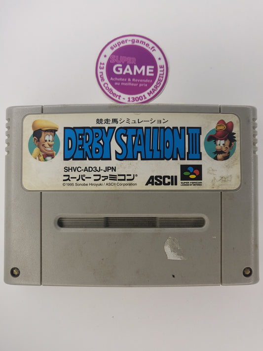 DERBY STALLION III (Import JAP) - sans boite - SNES