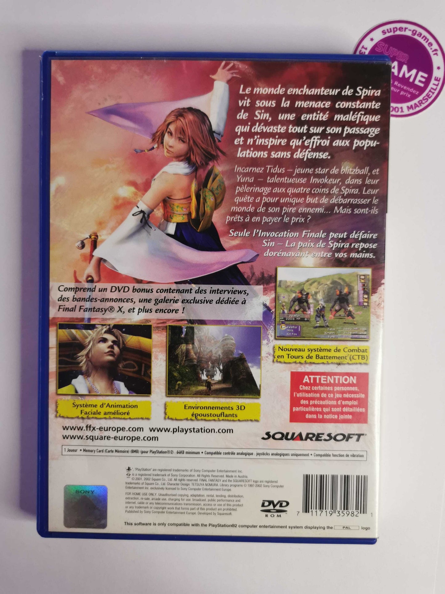 Final Fantasy X PROMO BLUE DISC VERSION