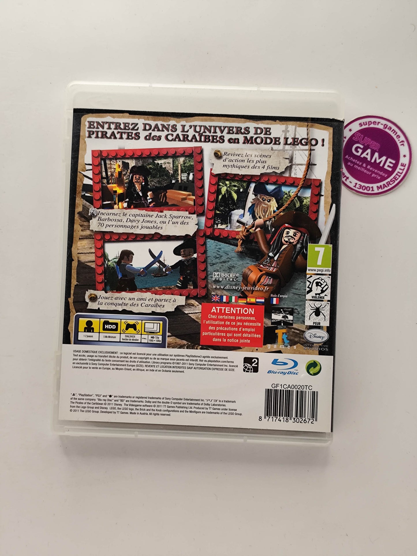 LEGO PIRATES DES CARAIBES - PS3