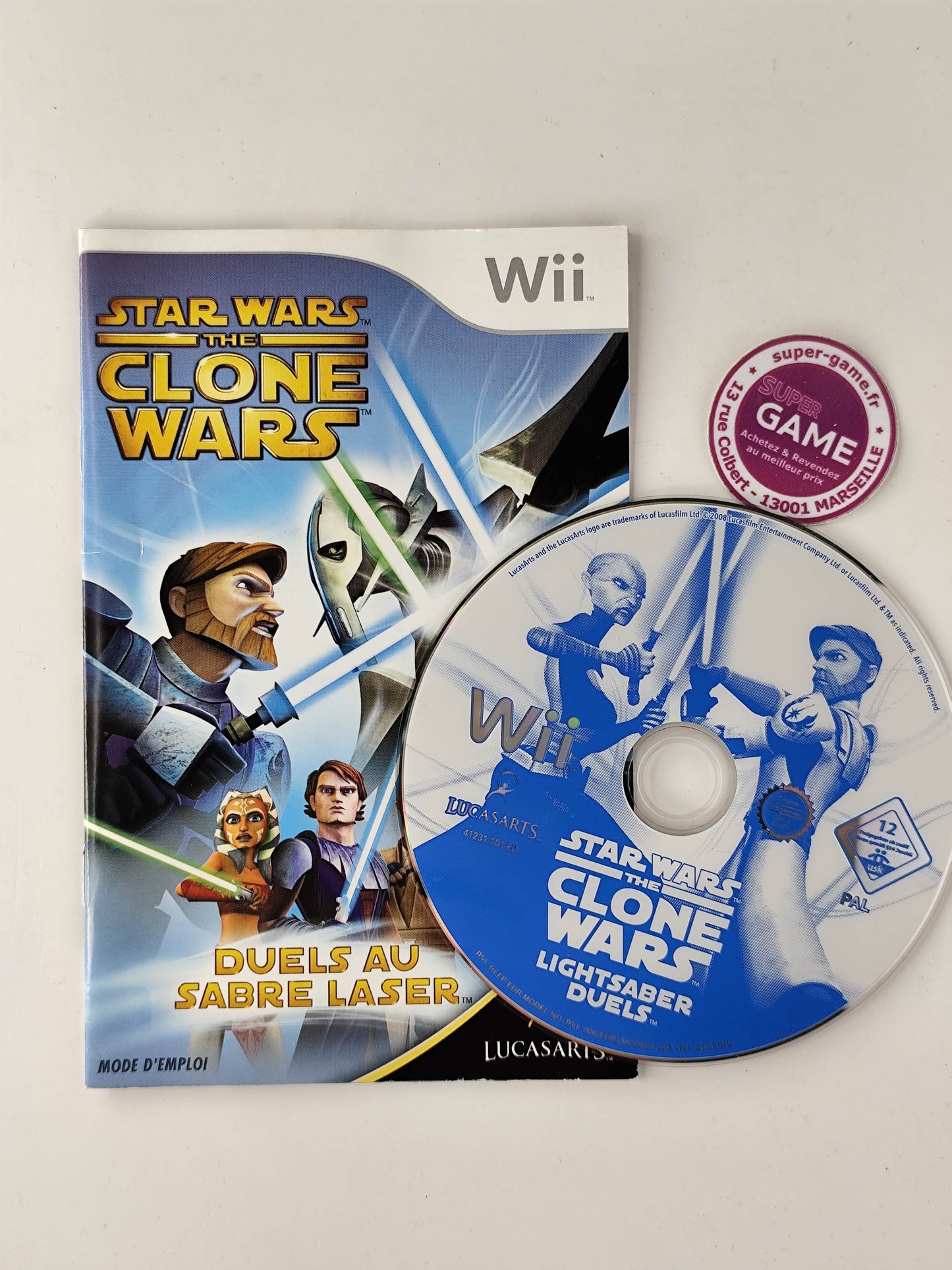 STAR WARS THE CLONE WARS DUELS AU SABRE LASER - Wii