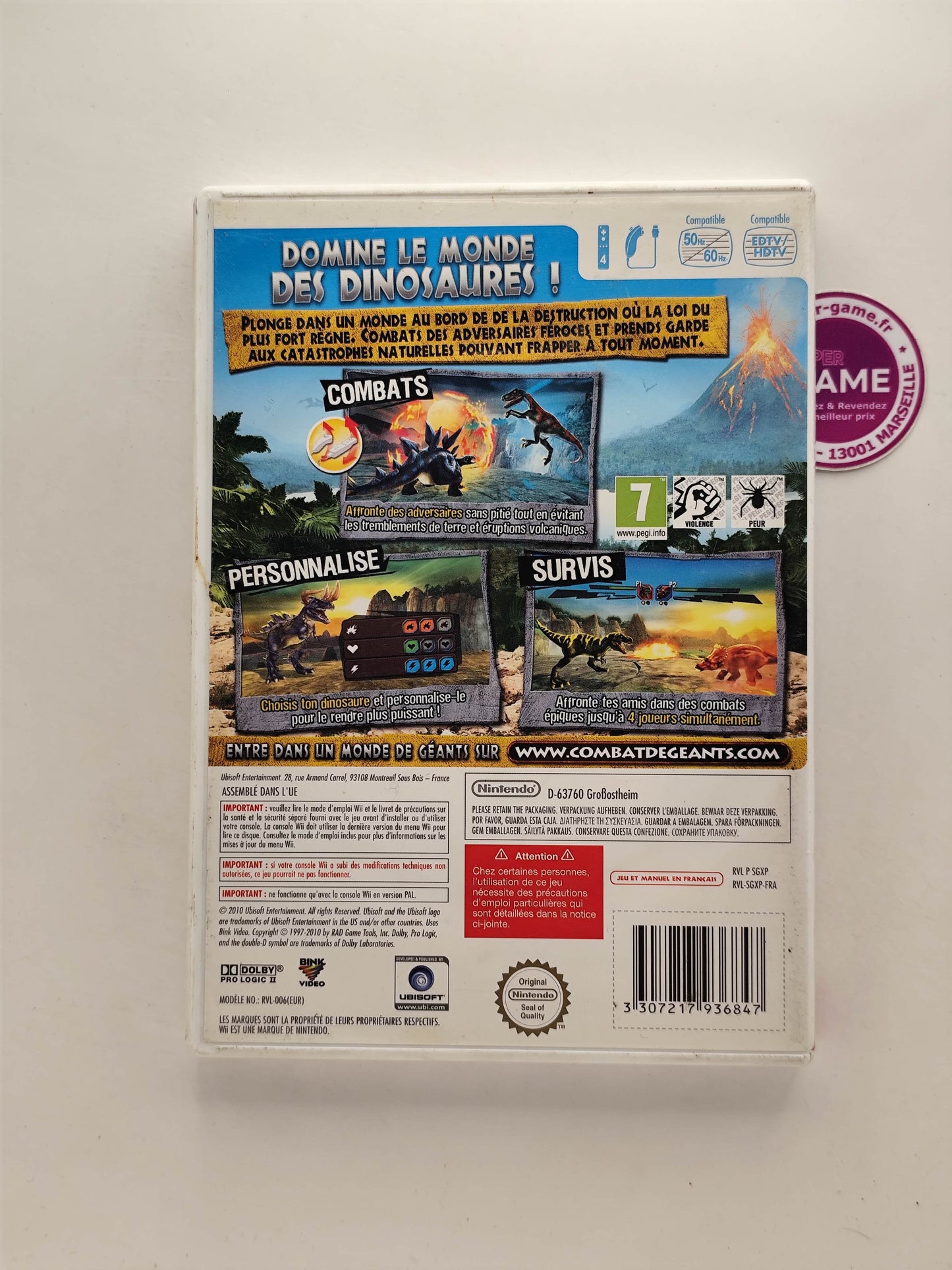 COMBAT DE GEANTS DINOSAURES - Wii