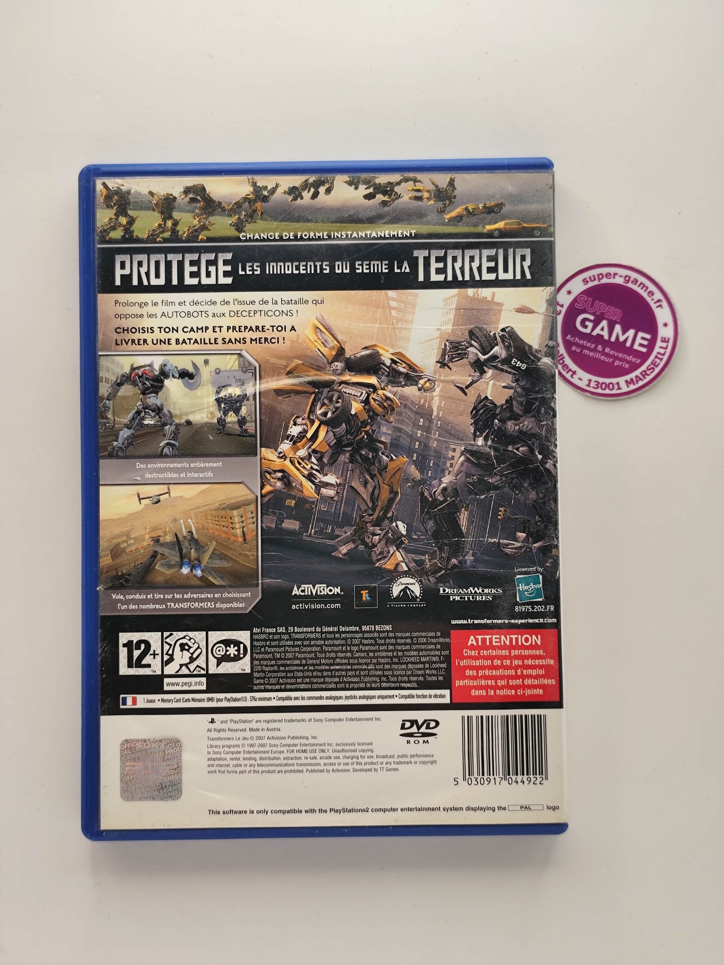 TRANSFORMERS LE JEU - PS2