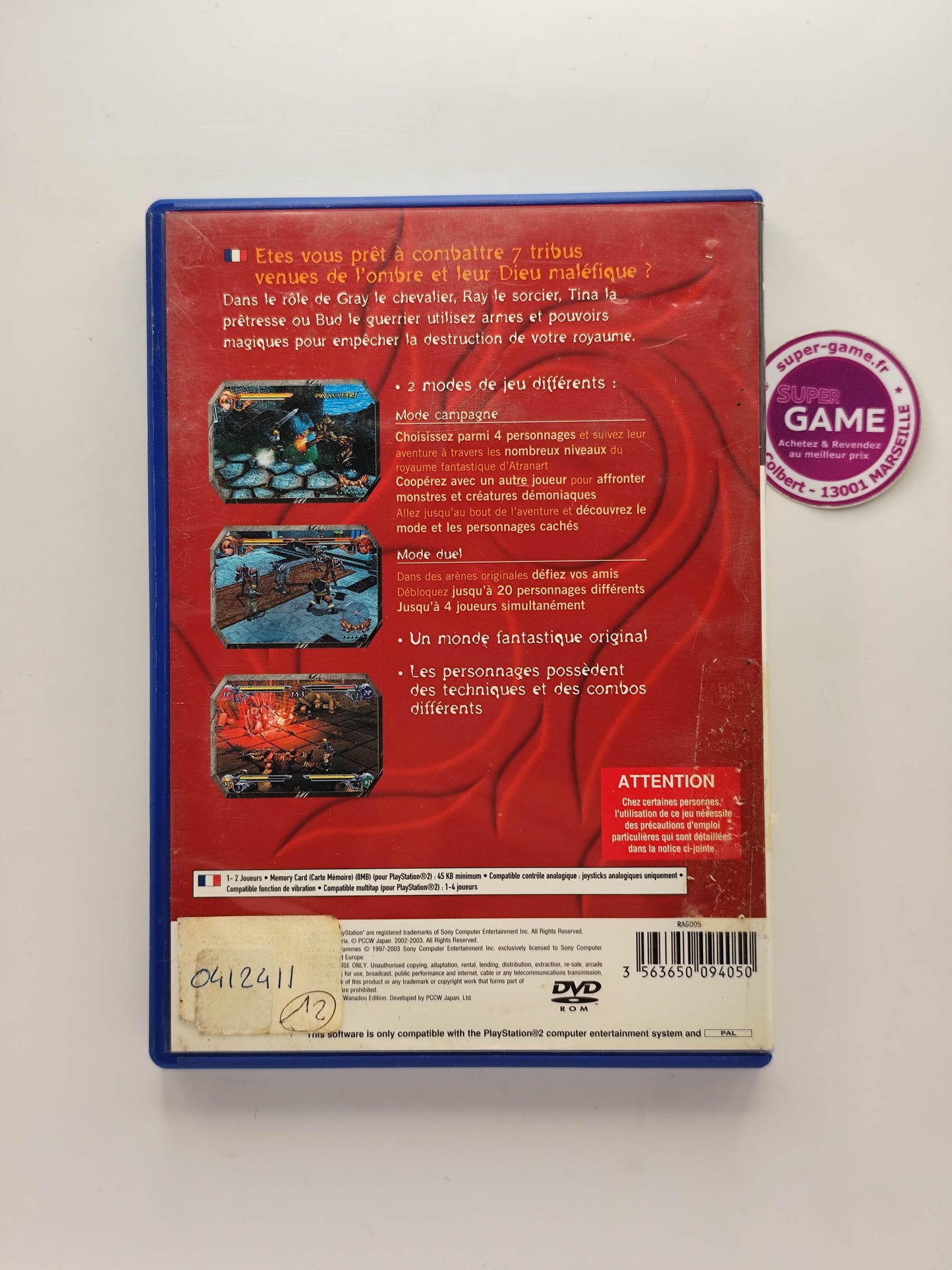 RAGING BLADES - PS2