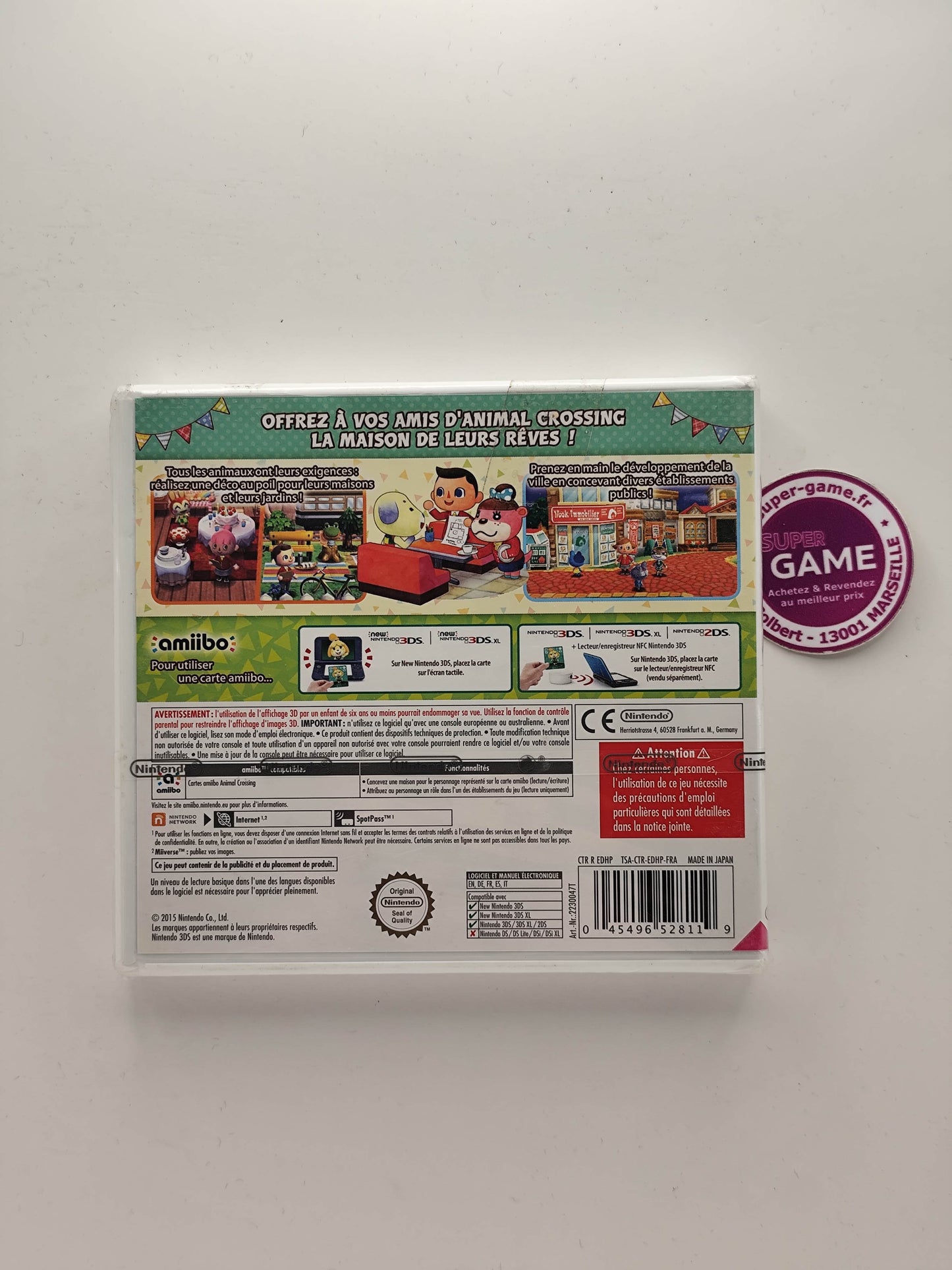 ANIMAL CROSSING HAPPY HOME DESIGNER - NEUF - 3DS