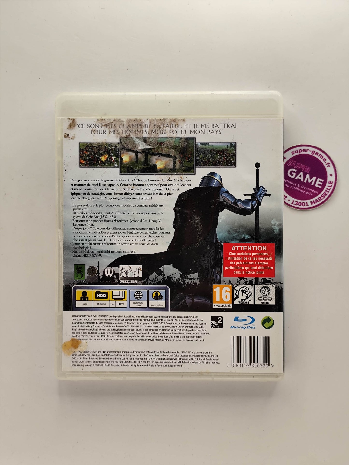 HISTORY GREAT BATTLES MEDIEVAL - PS3