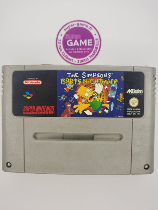 THE SIMPSONS BART'S NIGHTMARE - sans boite - SNES