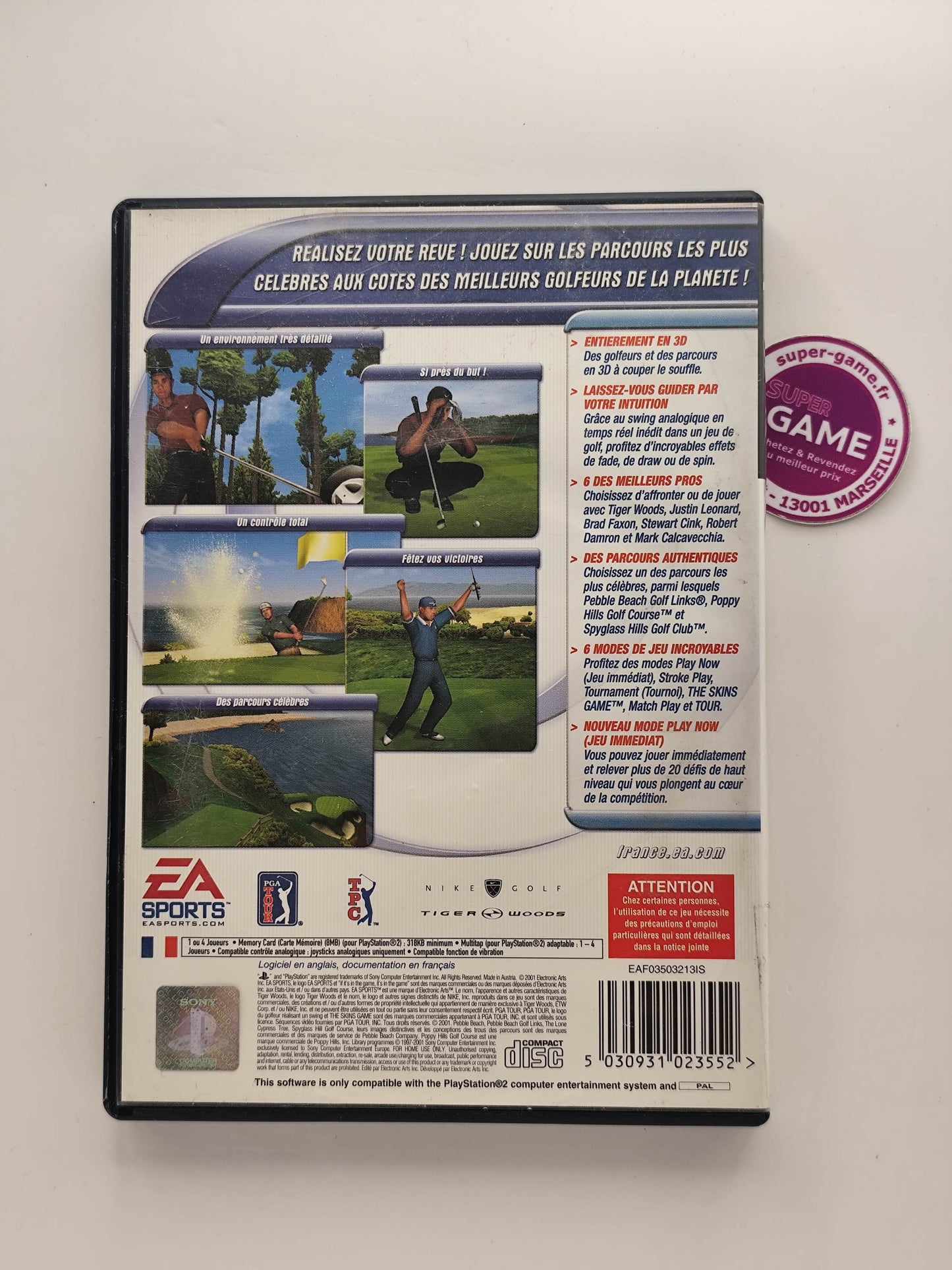 TIGER WOODS PGA TOUR 2001 - PS2