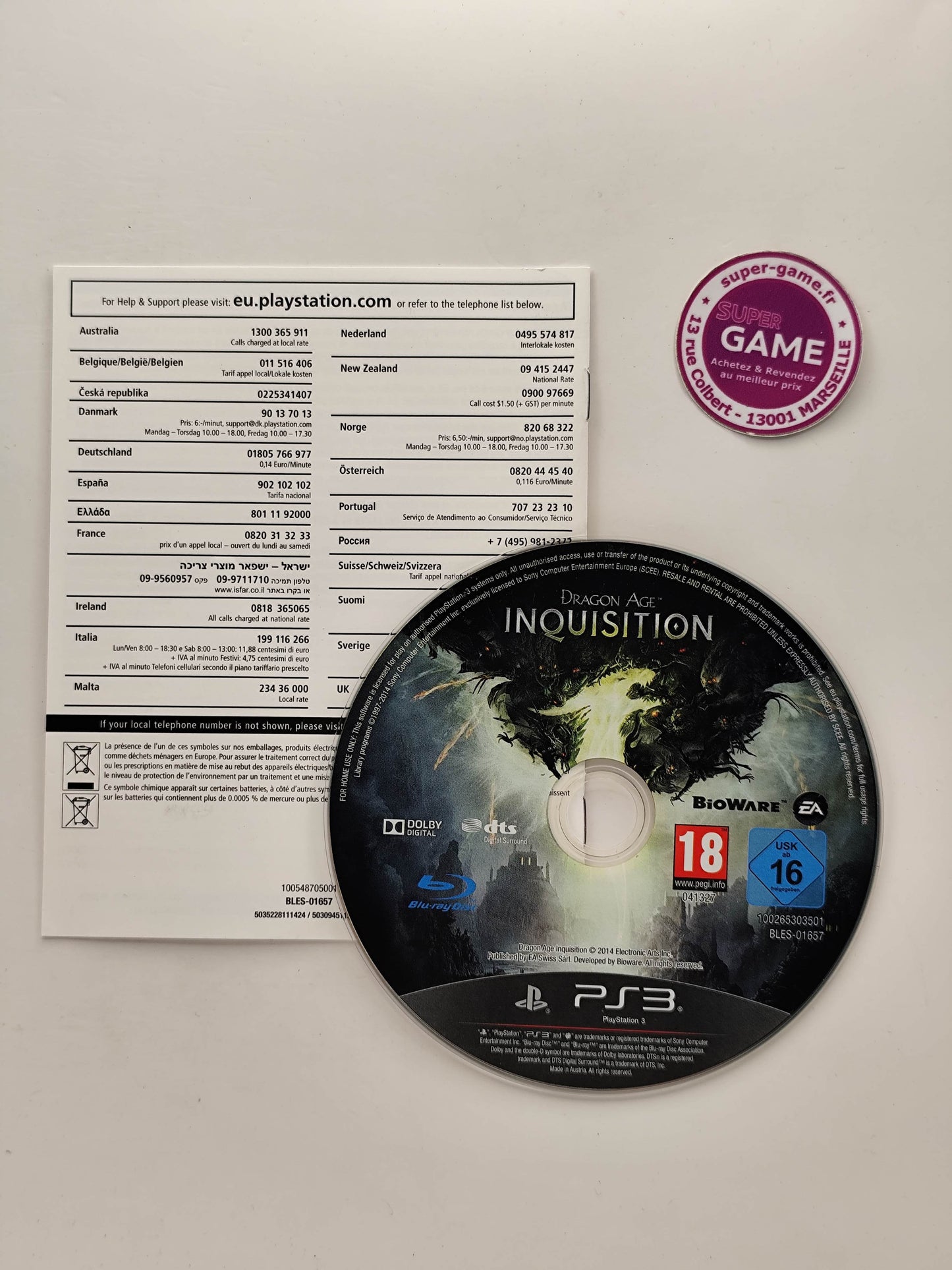 DRAGON AGE INQUISITION - PS3
