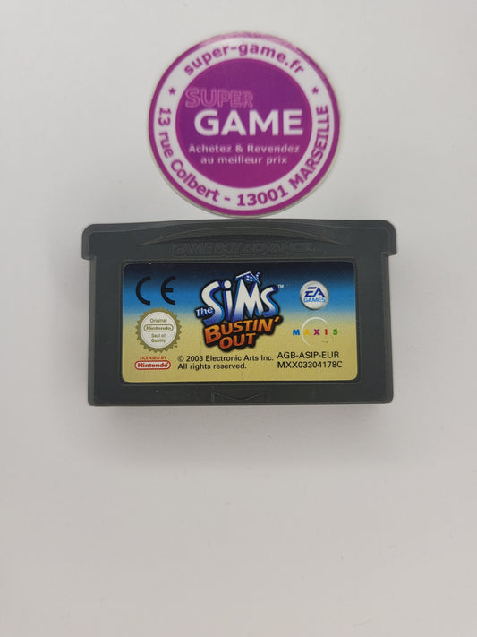THE SIMS BUSTIN'OUT - sans boite - GAMEBOY ADVANCE