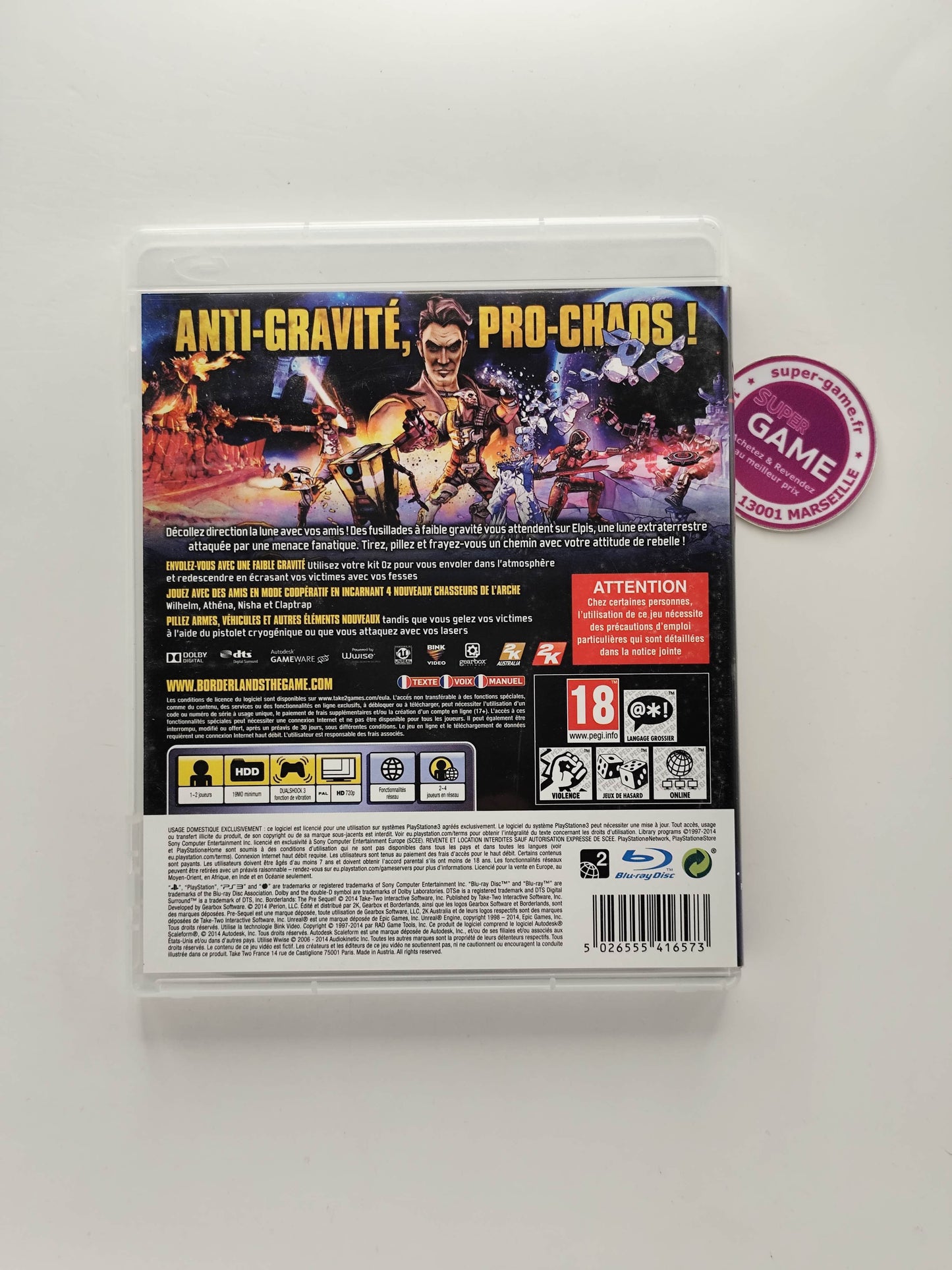 BORDERLANDS THE PRE-SEQUEL - PS3