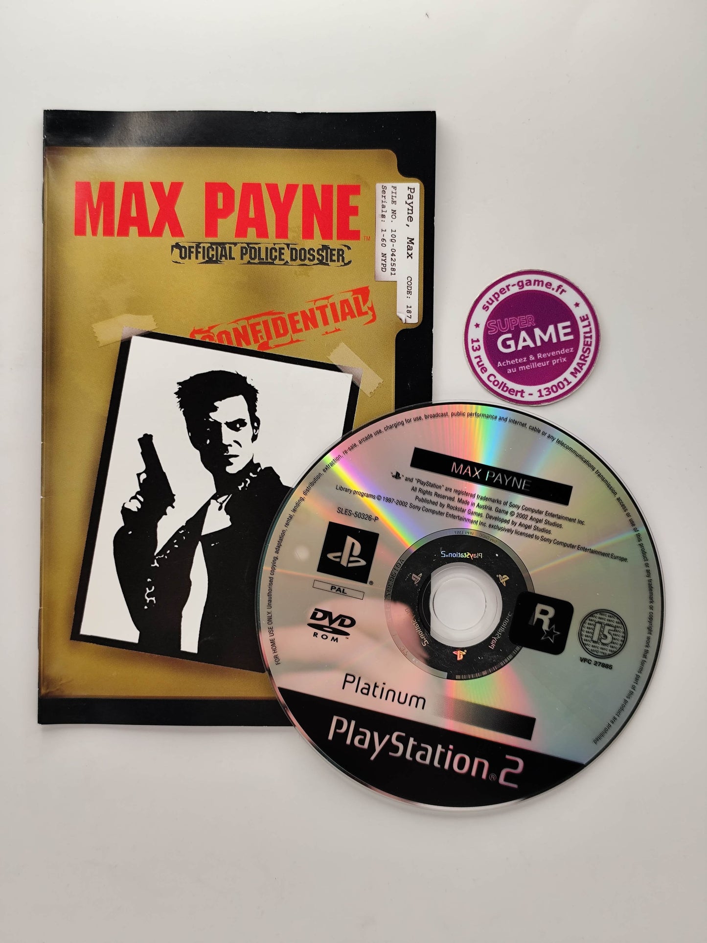 MAX PAYNE Platinum - PS2