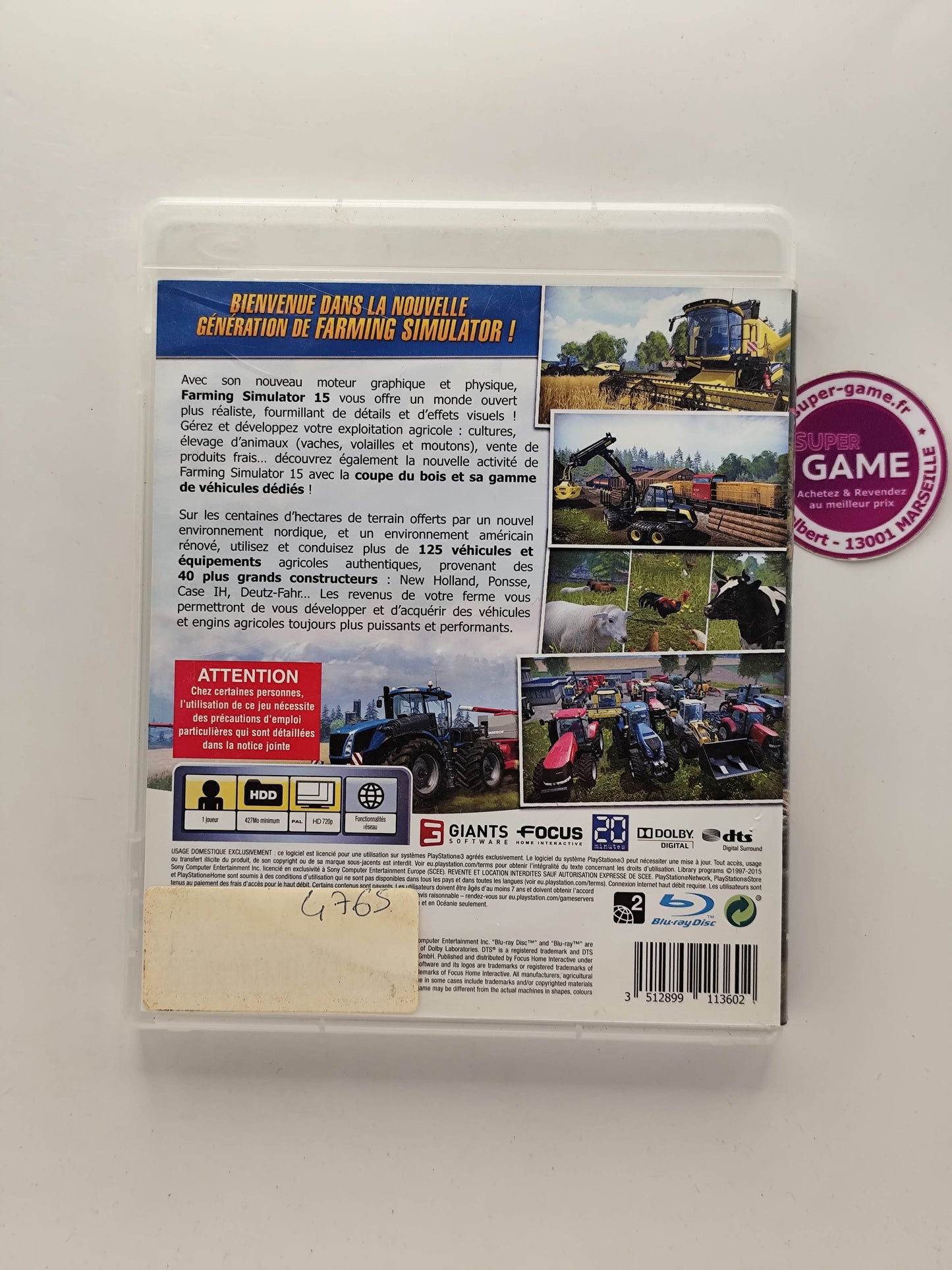 FARMING SIMULATOR 15 - PS3