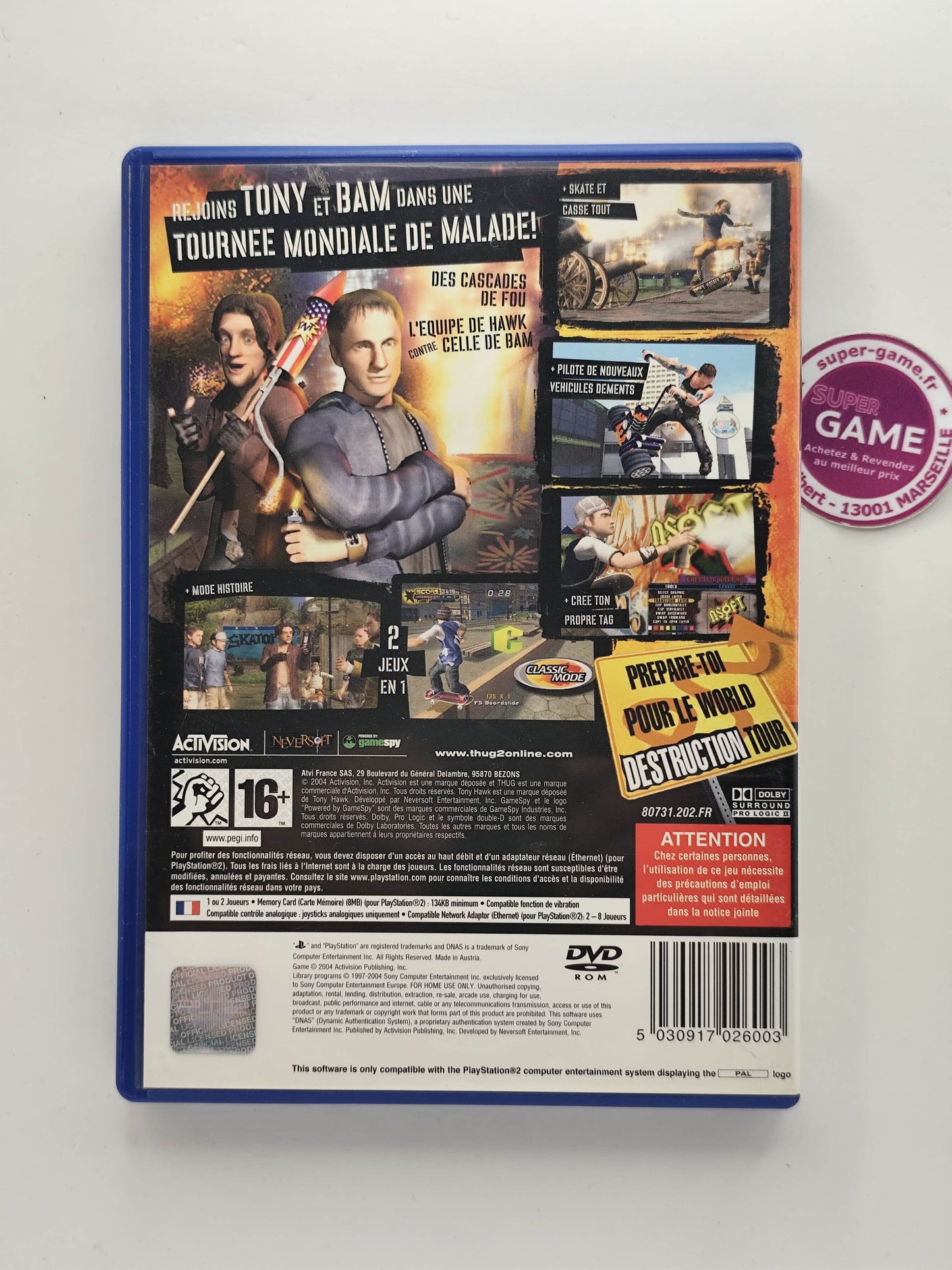 TONY HAWK'S UNDERGROUND 2 - PS2