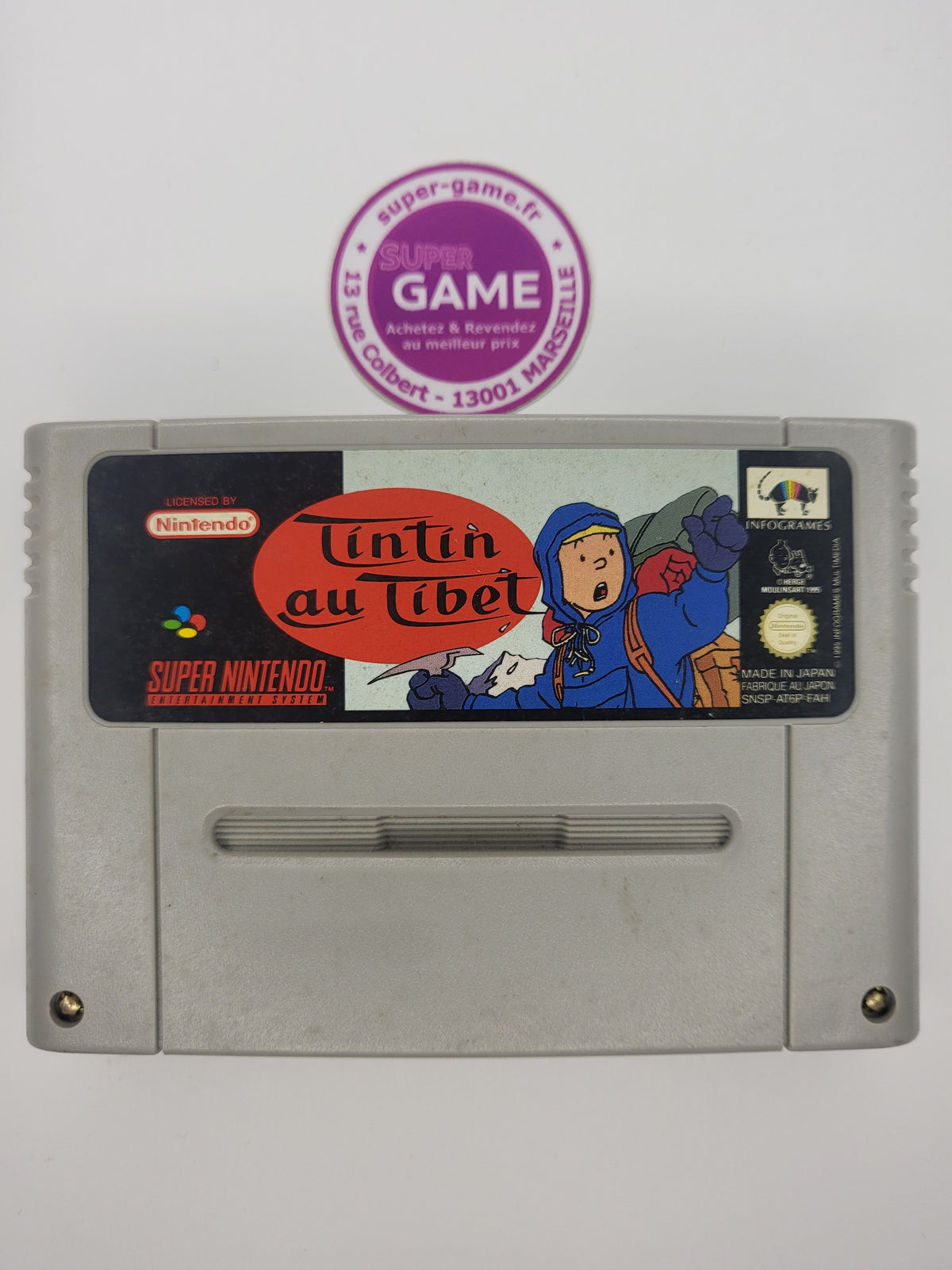 TINTIN AU TIBET  - sans boite - SNES
