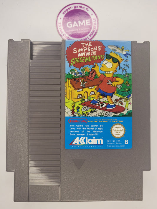 THE SIMPSONS BART VS. THE SPACE MUTANTS - sans boite - NES