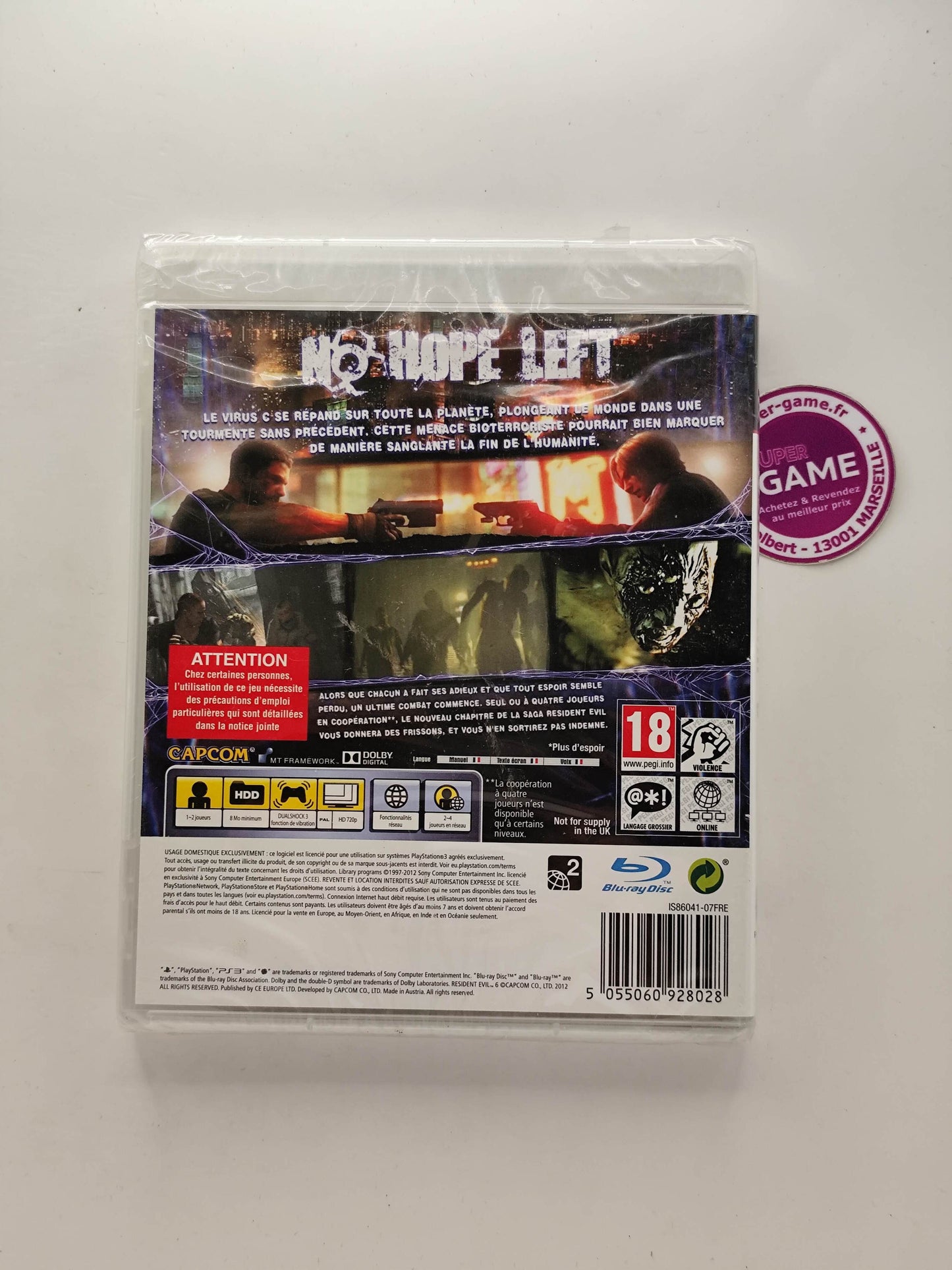 RESIDENT EVIL 6 - NEUF - PS3